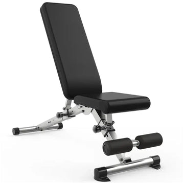 Multi-Position Workout Bench with Dip Bar & Barbell Rack | Full-Body Strength Training Bench for Core, Weightlifting & Home Gym Use