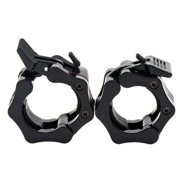Olympic Barbell Collars – Heavy‑Duty 2" Quick‑Release Locking Clips, Secure Clamp for Weightlifting & CrossFit