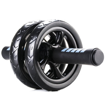 Double‑Wheel Ab Roller with Ergonomic Handles & Extra‑Thick Knee Pad – Dual‑Wheel Stability Core Trainer for Home Gym Strength Training