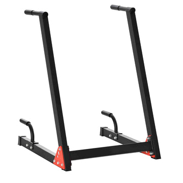 Heavy‑Duty Steel Dip Station with Foam Grip Handles – Stable Parallel Bar Stand for Triceps Chest & Core – Compact Home Gym Essential