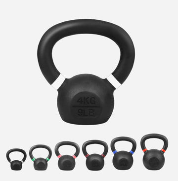 Heavy-Duty Cast Iron Kettlebells – Durable Classic Finish – Ergonomic Handle for Full‑Body Strength Training – Home Gym Essential