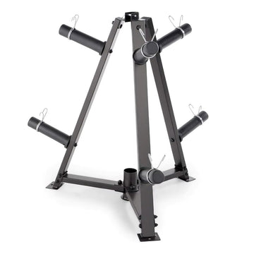 Vertical Steel Weight Plate & Dumbbell Rack | 300 kg Capacity, 6 Clamps, Space‑Saving Home Gym Organizer