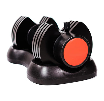 Adjustable Dumbbells Pair 2.5–12.5 kg 5-in-1 Each – Cast‑Iron Quick‑Lock | Compact Strength Training Set for Home Gym