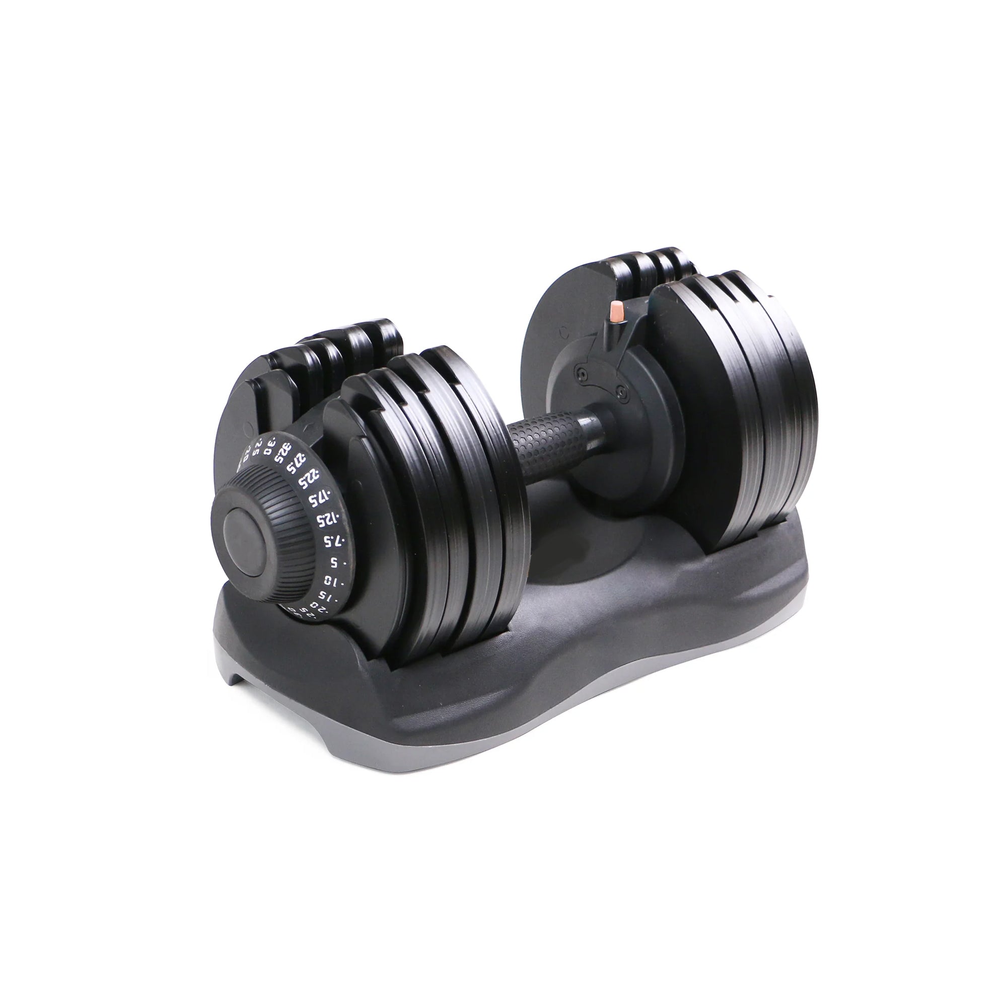Adjustable Dumbbells Pair 12‑in‑1, Rubber‑Coated Cast‑Iron, 5 kg–32.5 kg Selectable Strength Training Weights for Home Gym