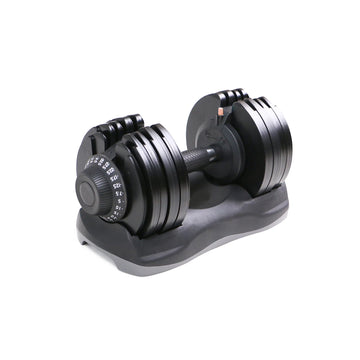 Adjustable Dumbbells Pair 12‑in‑1, Rubber‑Coated Cast‑Iron, 5 kg–32.5 kg Selectable Strength Training Weights for Home Gym