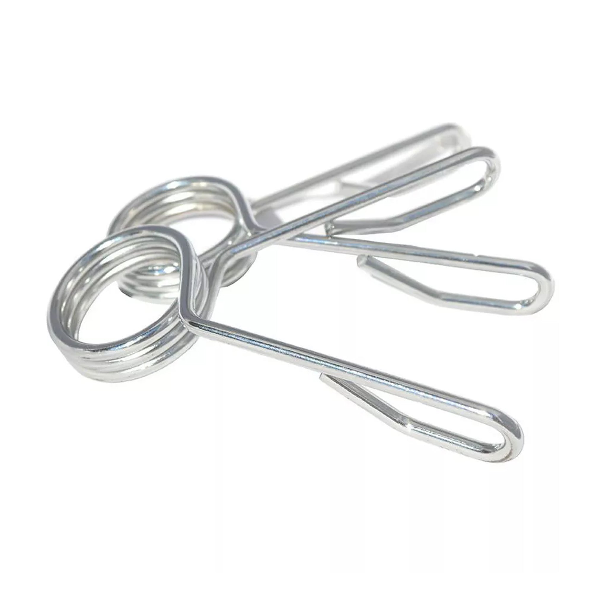 Olympic Spring Collars, Chrome-Plated Steel 50 mm – Secure Grip Bar Clips for Home Gym