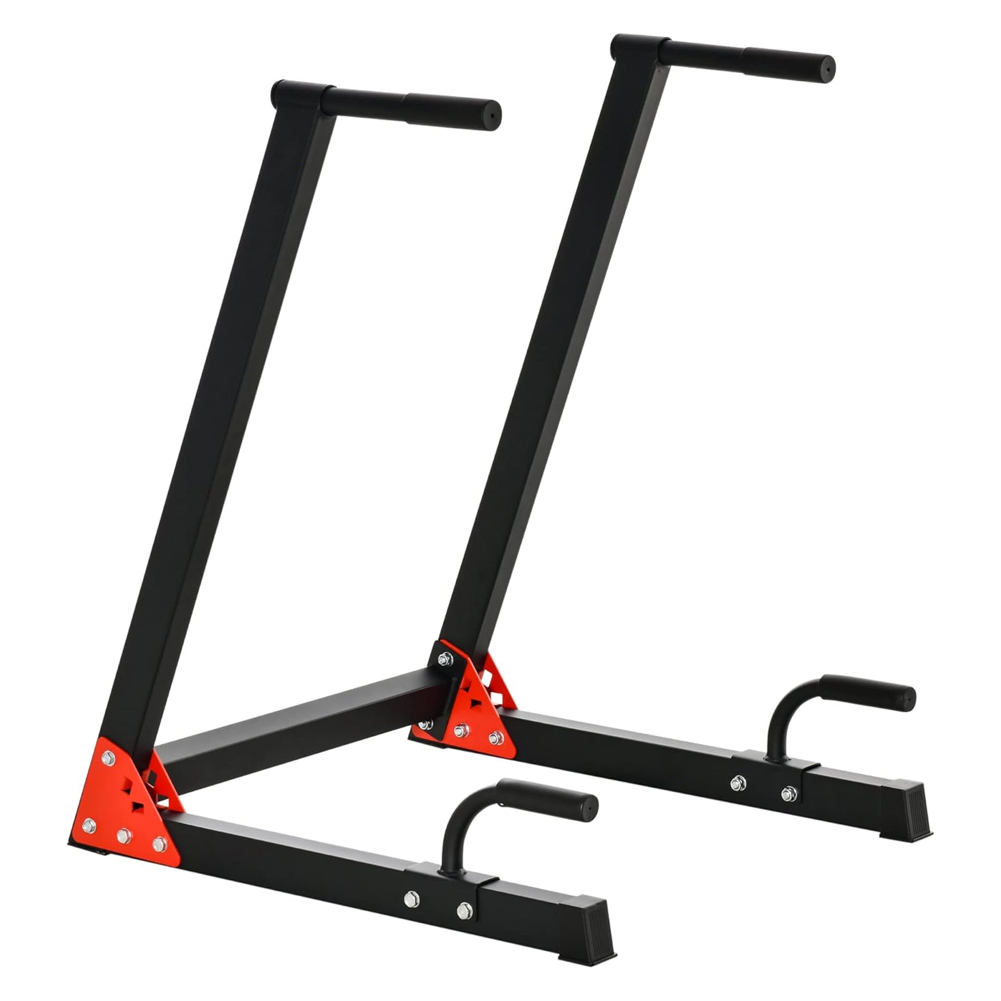 Heavy‑Duty Steel Dip Station with Foam Grip Handles – Stable Parallel Bar Stand for Triceps Chest & Core – Compact Home Gym Essential