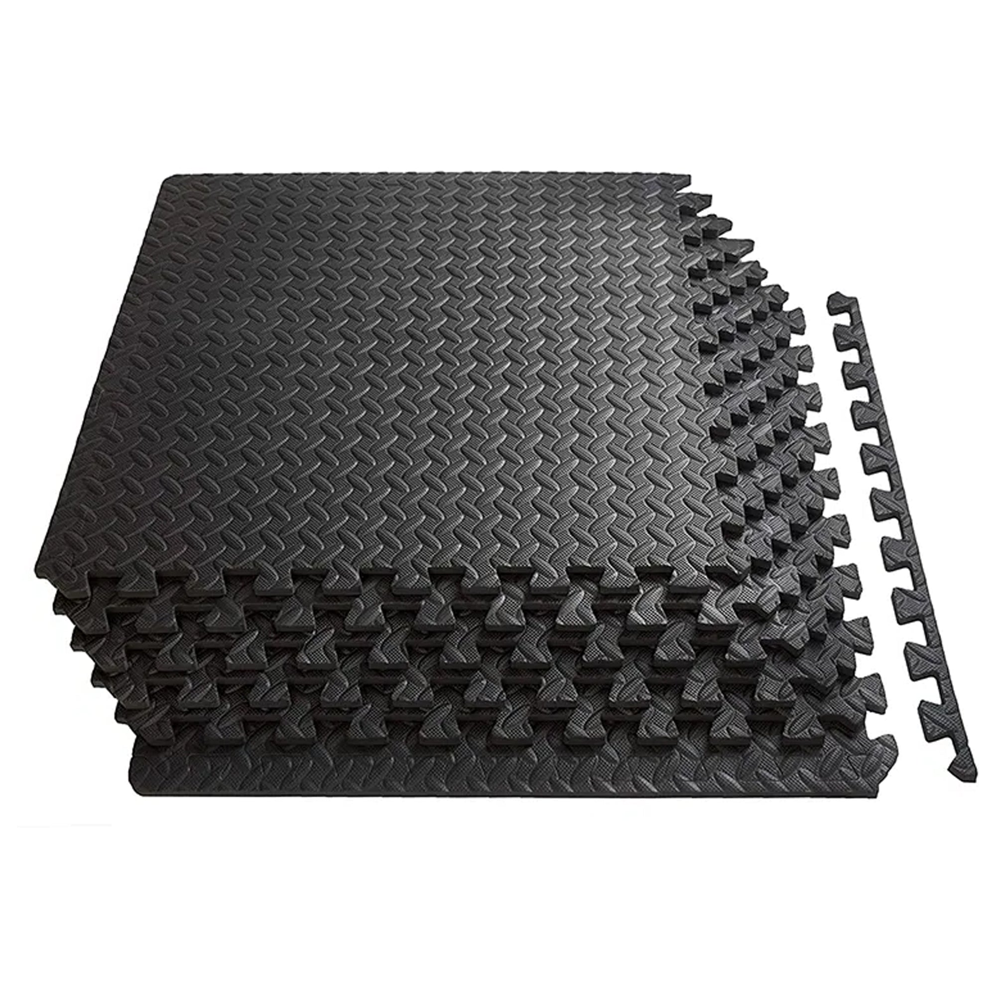 10mm Interlocking EVA Foam Puzzle Exercise Mat – Non-Slip, Protective Home Gym Flooring Rubber Tiles for Strength Training, Yoga & Garage Workouts
