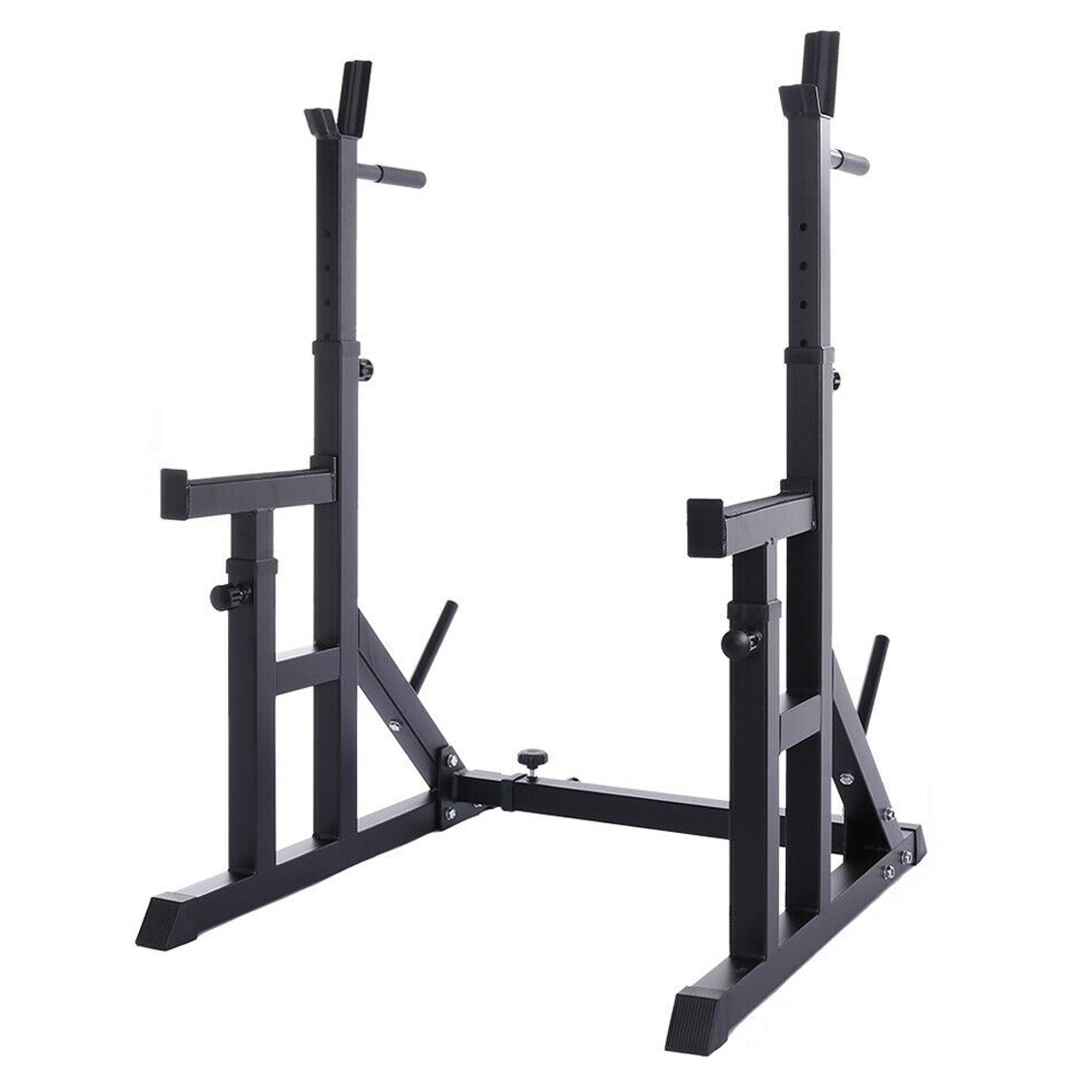 Multi-Position Squat & Bench Rack 2.0 – Heavy-Duty Steel Frame for Home Gym Strength Training & Compact Workout Spaces
