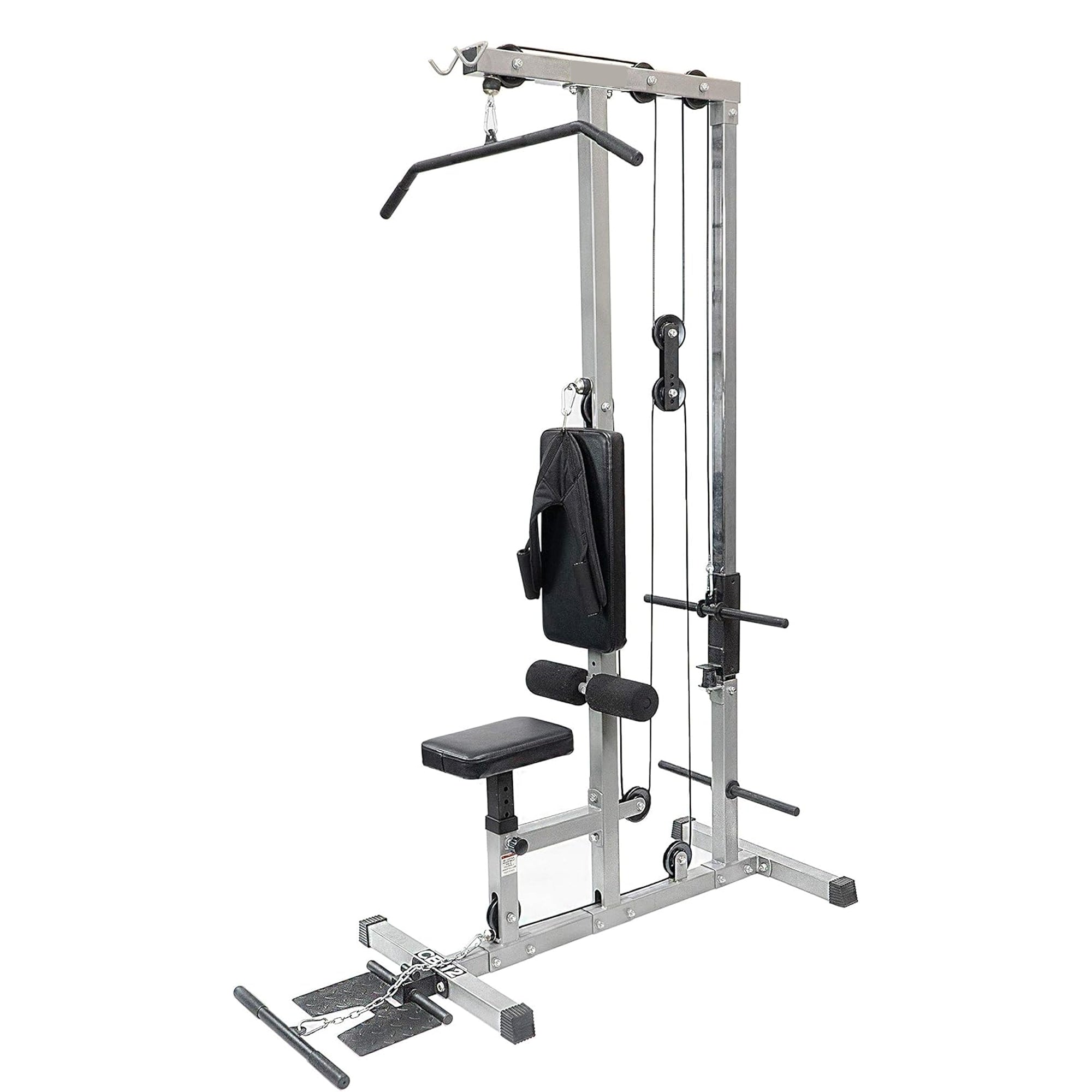 Lat Pulldown Machine & Cable Station – Heavy‑Duty Steel Frame, High‑Low Pulley, Adjustable Seat – Home Gym Strength Training