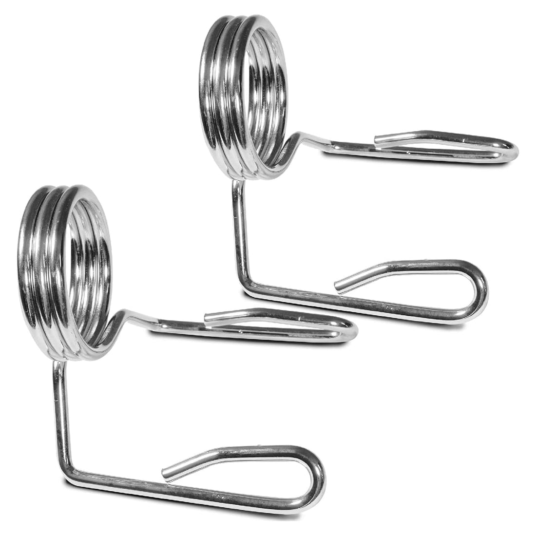 Olympic Spring Collars, Chrome-Plated Steel 50 mm – Secure Grip Bar Clips for Home Gym