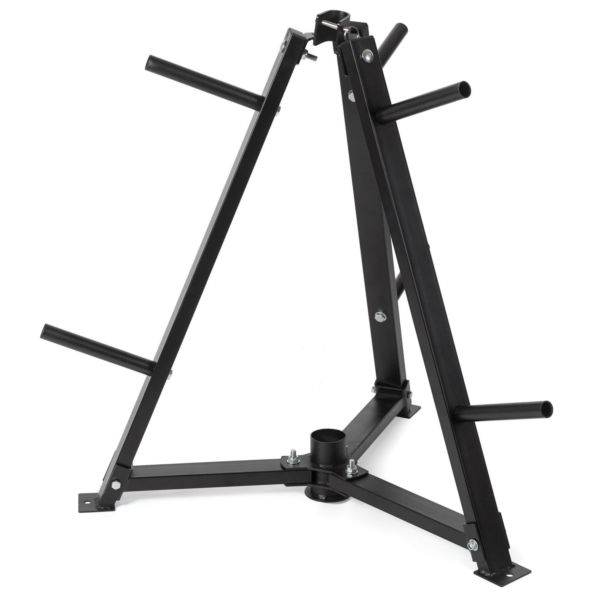 Vertical Steel Weight Plate & Dumbbell Rack | 300 kg Capacity, 6 Clamps, Space‑Saving Home Gym Organizer