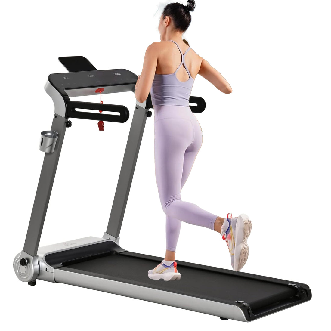 Folding Treadmill T103 – Compact 14 km/h Walking Pad with Shock‑Absorbent Belt for Home Gym & Small Spaces