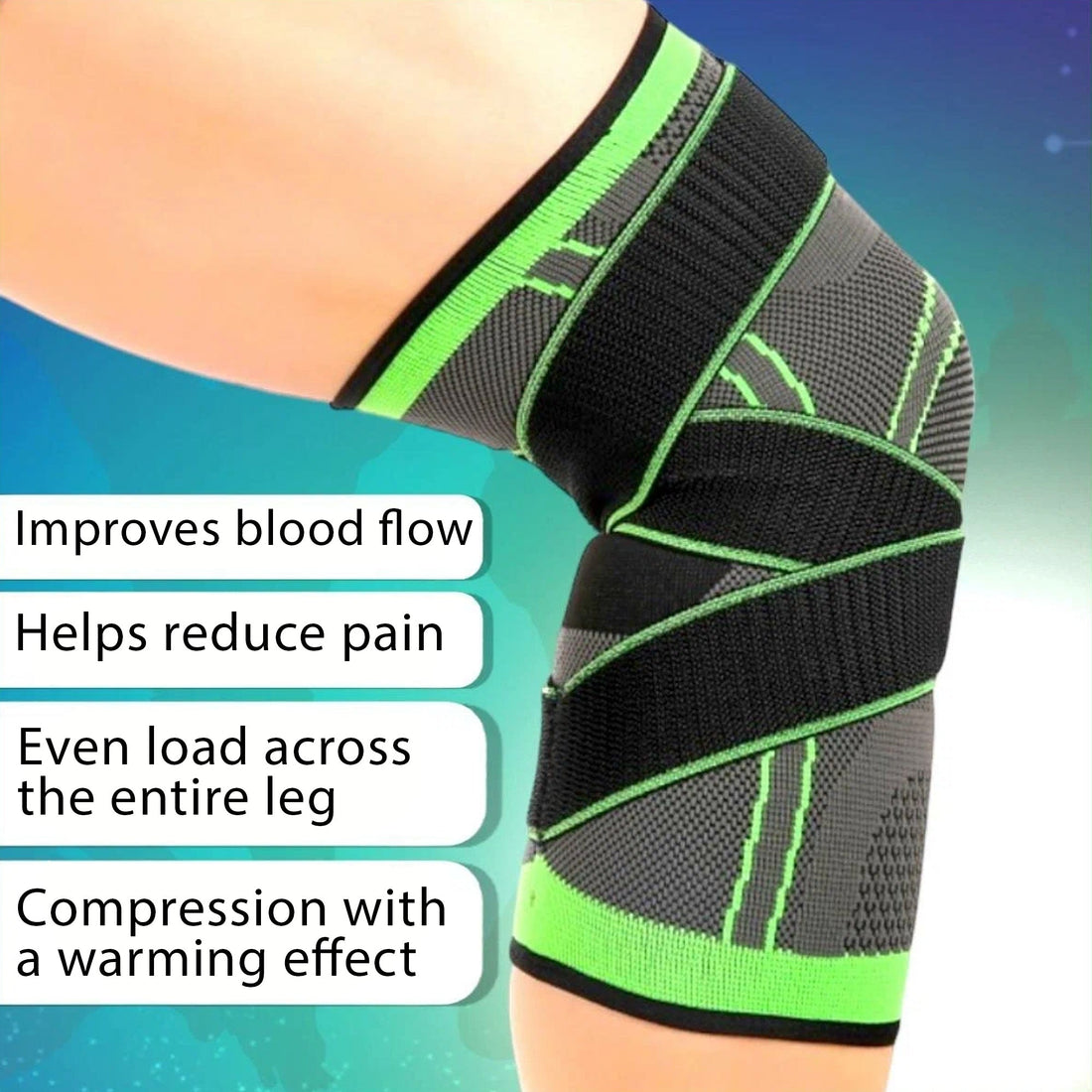Adjustable Neoprene Knee Support with Strap – Compression Brace for ACL/Meniscus Pain Relief, Joint Stabilization & Sports – Ideal for Running, Walking, Daily Home Use