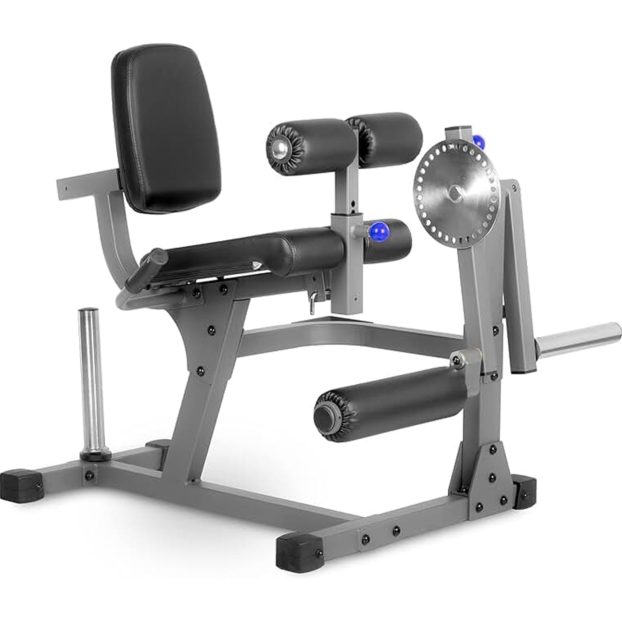 Heavy‑Duty Seated Leg Extension & Steel Curl Machine – Adjustable Seat & Range (Optional Weight Set), Quad & Hamstring Strength Trainer for Home Gyms