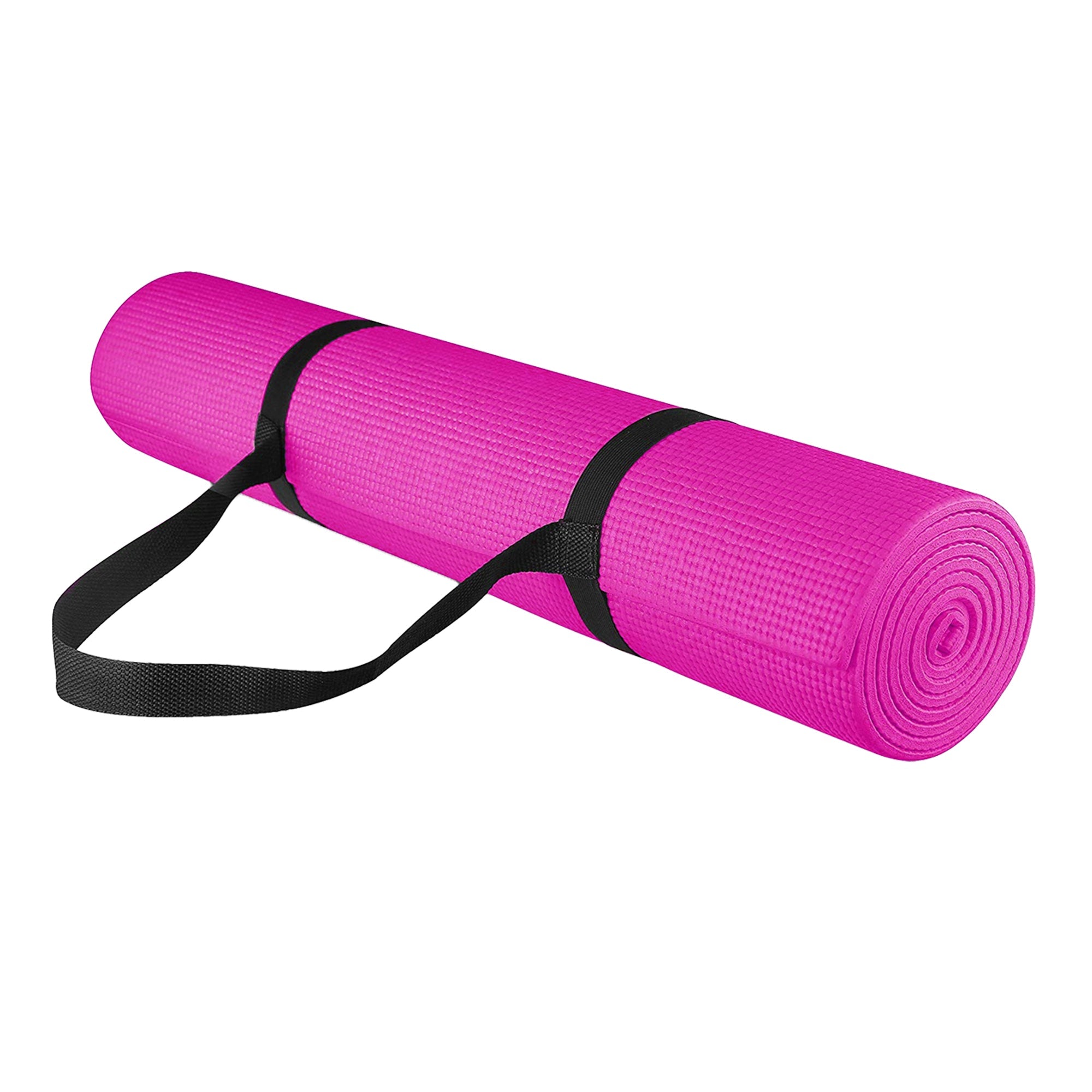 Extra‑Thick Non‑Slip NBR Foam Fitness Yoga Mat 15 mm – Eco‑Friendly, Cushioned, With Carry Strap – Ideal for Pilates, HIIT & Home Gym