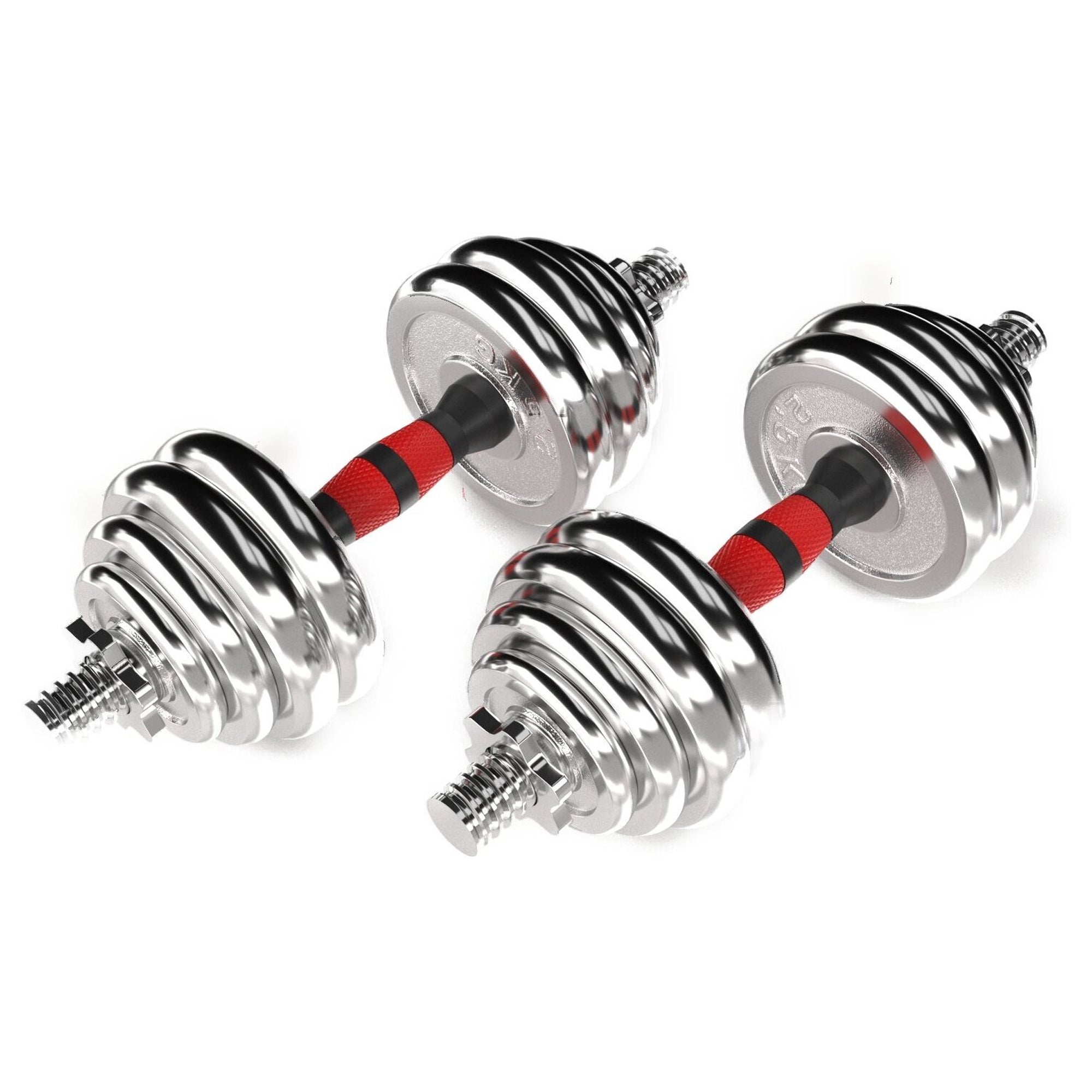 2-in-1 Adjustable Dumbbell & Barbell Set 20 kg – Cast-Iron Plates, Anti-Slip Grip, Compact for Home Gym Strength Training