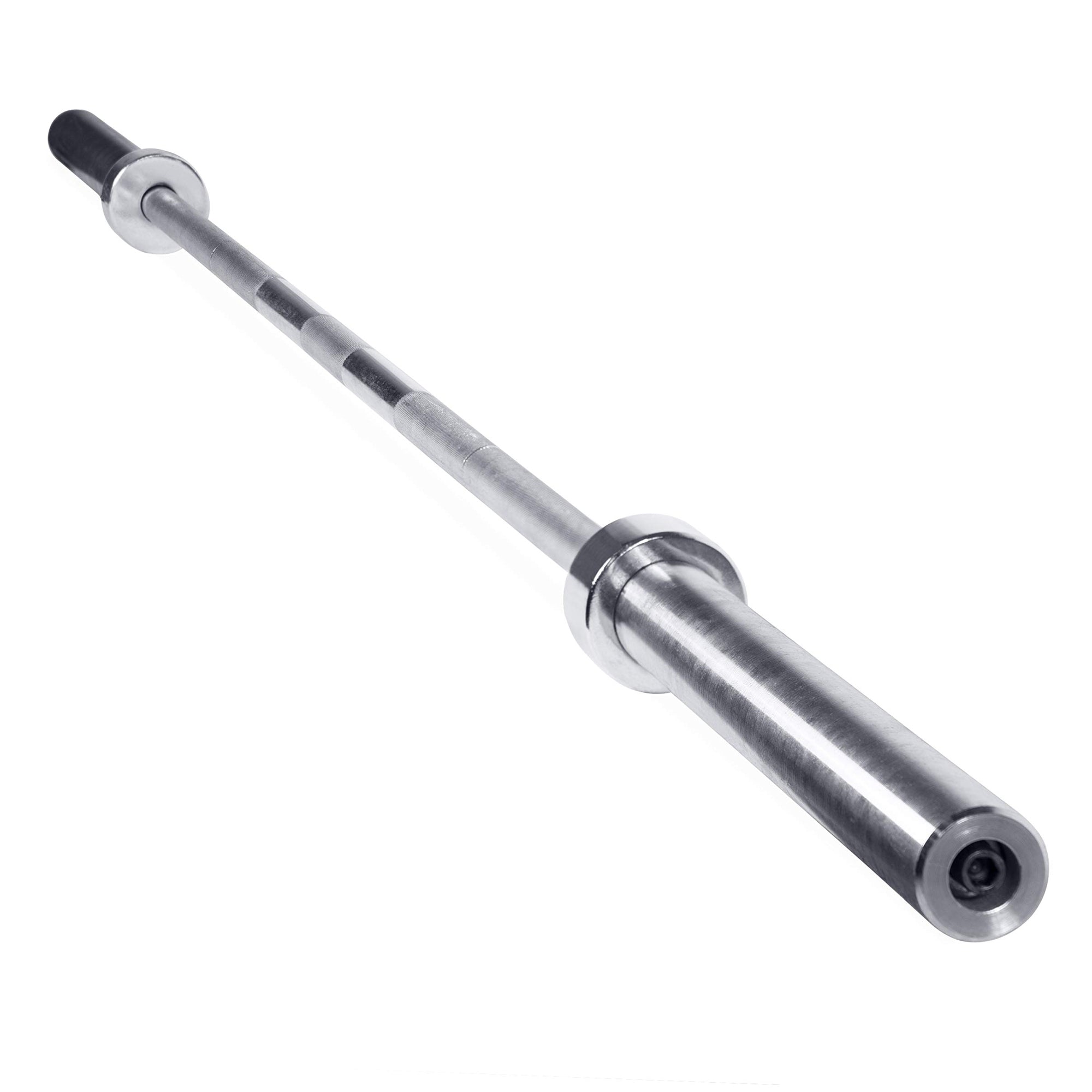 Adjustable Olympic 2″ Barbell – Steel 4 ft/5 ft/6 ft/7 ft with Spring Collars, Multi‑Grip Knurled Bar for Squat, Bench, Deadlift – Home Gym Essential