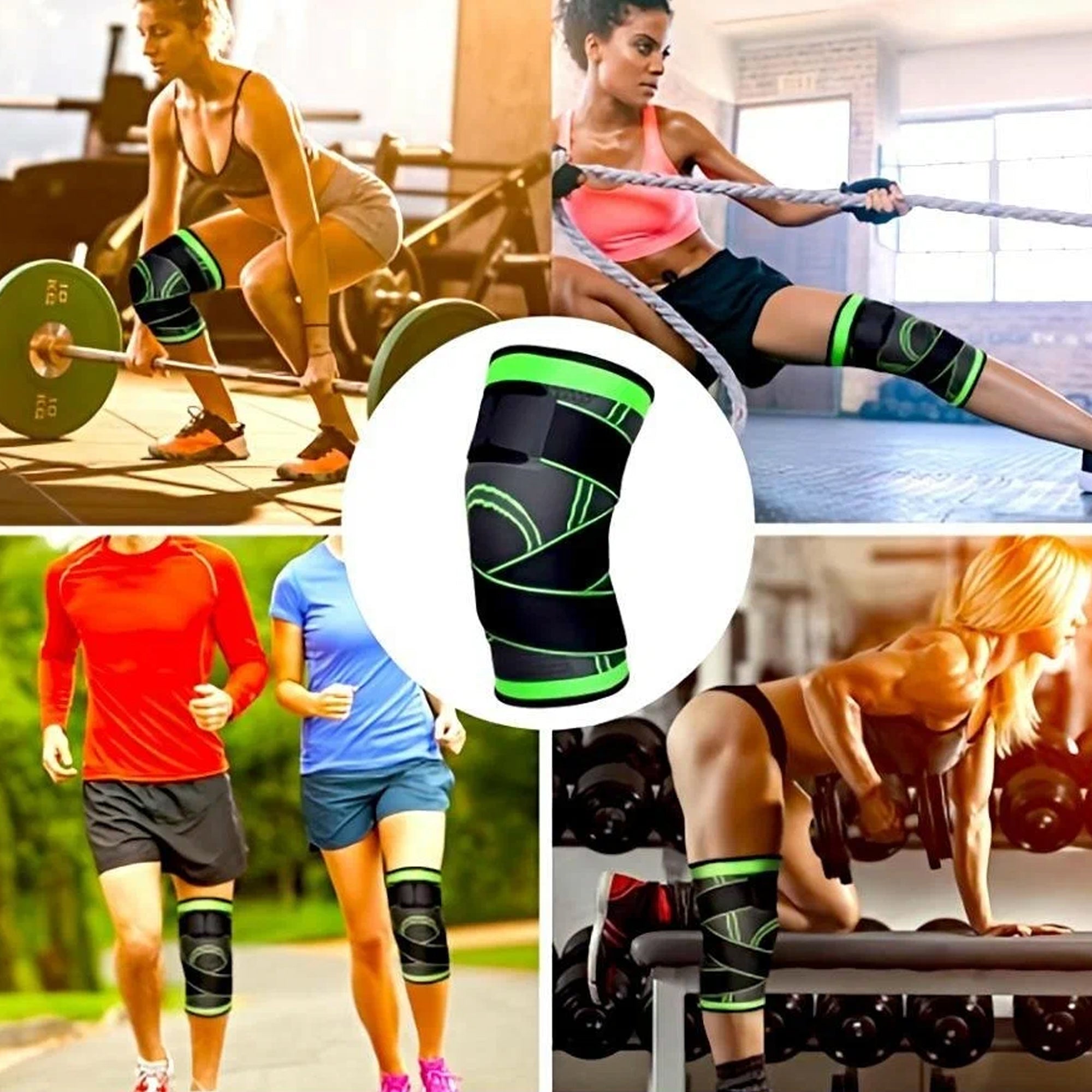 Adjustable Neoprene Knee Support with Strap – Compression Brace for ACL/Meniscus Pain Relief, Joint Stabilization & Sports – Ideal for Running, Walking, Daily Home Use