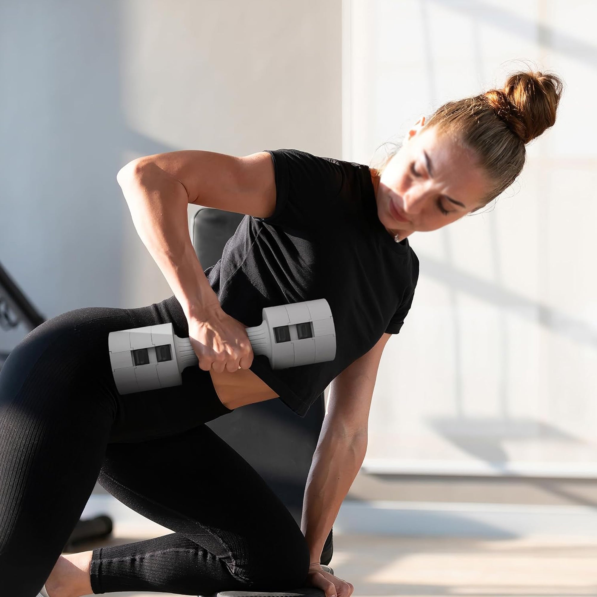 Adjustable Dumbbells 3‑in‑1 – Anti‑Slip Steel Grip, 2×2.5 kg or 2×10 kg – Compact Strength Training Dumbbells for Home Gym