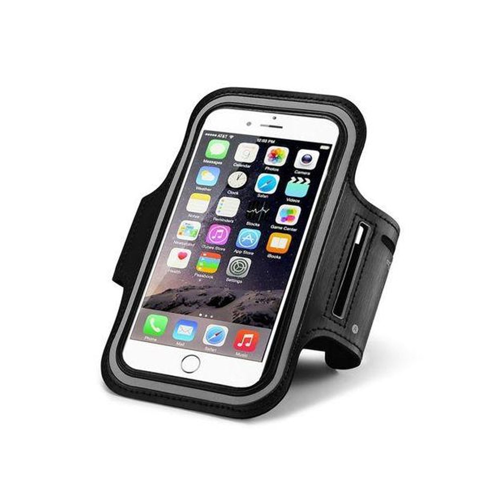 Waterproof Sports Armband Phone Holder – Elastic Fit, Reflective Strip, Touchscreen Access, Fits Phones Up to 7″ – Ideal for Running & Gym