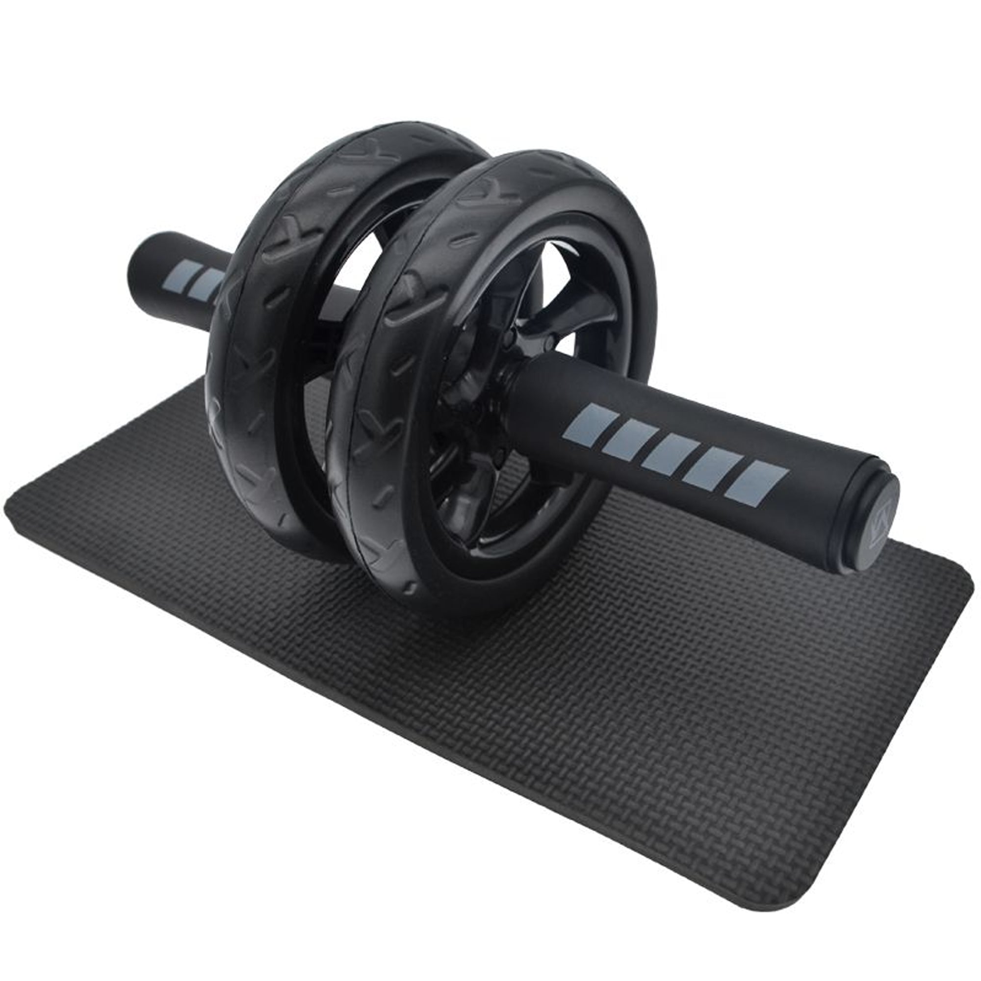 Double‑Wheel Ab Roller with Ergonomic Handles & Extra‑Thick Knee Pad – Dual‑Wheel Stability Core Trainer for Home Gym Strength Training