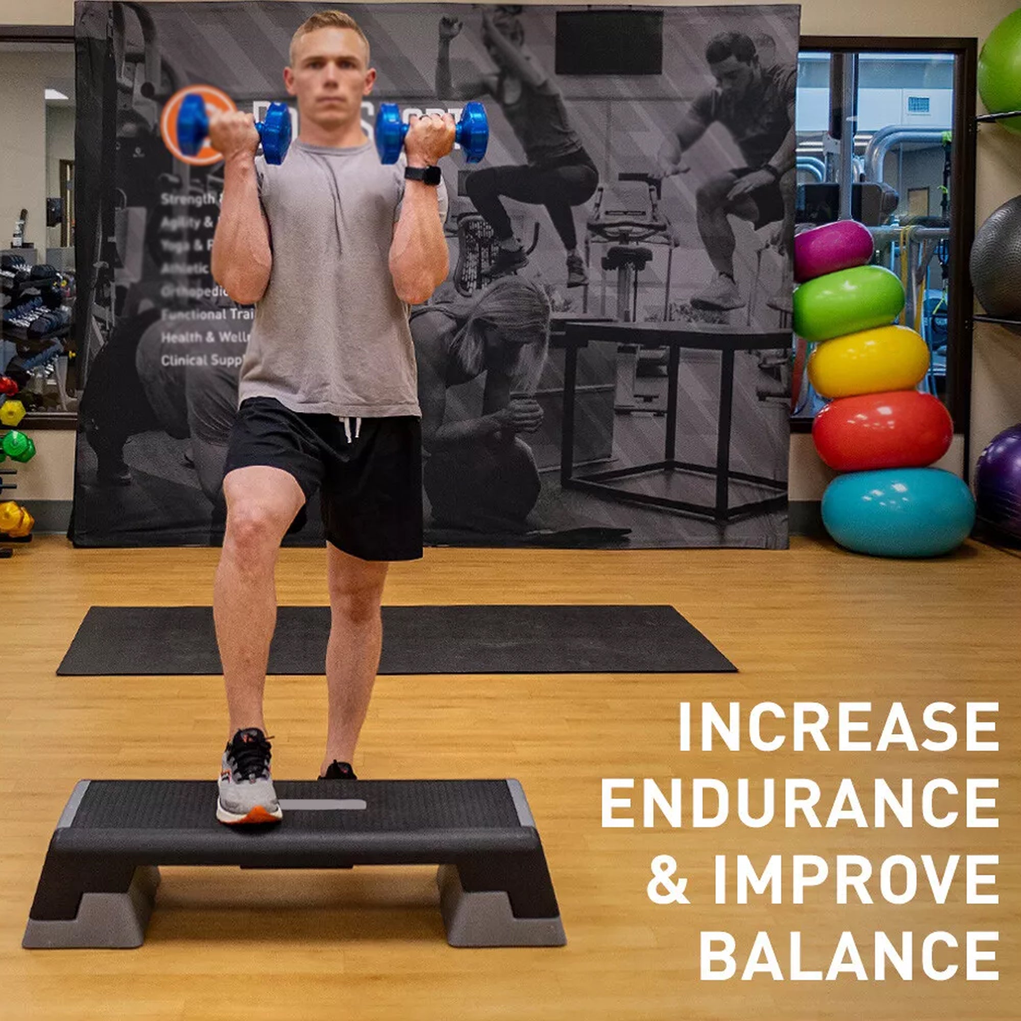 Adjustable Aerobic Stepper Platform – Durable Plastic Non‑Slip Step Board with 3 Height Levels for Home Gym Cardio, Strength & Yoga