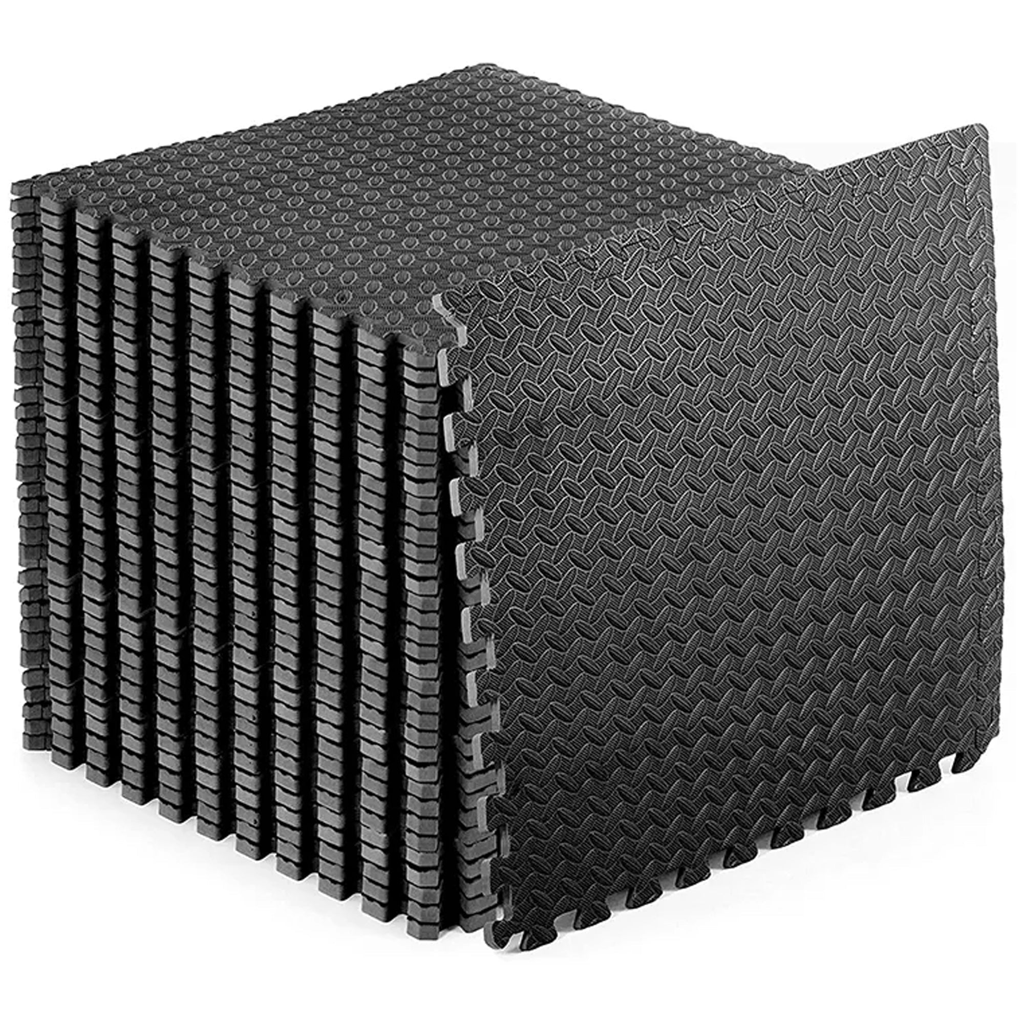 10mm Interlocking EVA Foam Puzzle Exercise Mat – Non-Slip, Protective Home Gym Flooring Rubber Tiles for Strength Training, Yoga & Garage Workouts