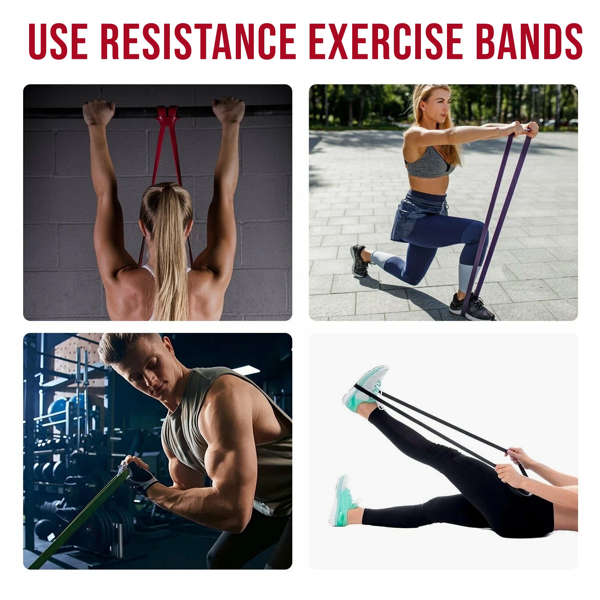 Adjustable 5‑Level Pull‑Up Assistance Resistance Bands Set – Durable Natural Latex Loops for Strength Training & Stretching – Compact Home Gym Gear