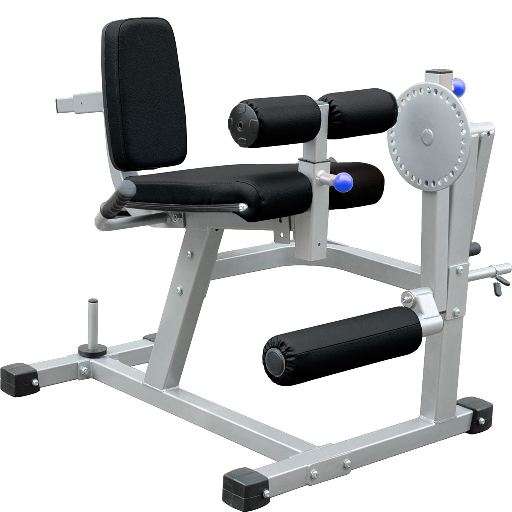 Heavy‑Duty Seated Leg Extension & Steel Curl Machine – Adjustable Seat & Range (Optional Weight Set), Quad & Hamstring Strength Trainer for Home Gyms