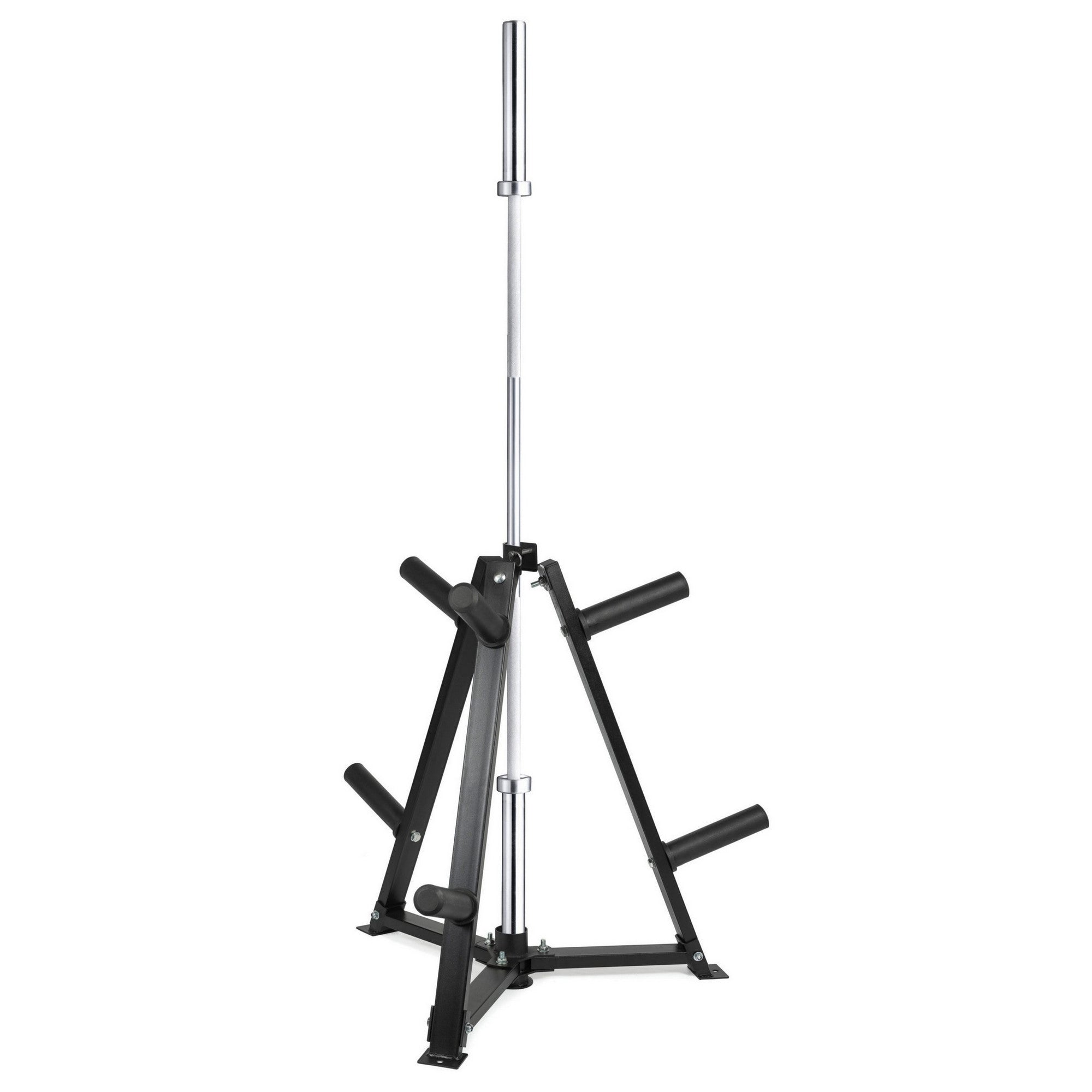 Vertical Steel Weight Plate & Dumbbell Rack | 300 kg Capacity, 6 Clamps, Space‑Saving Home Gym Organizer