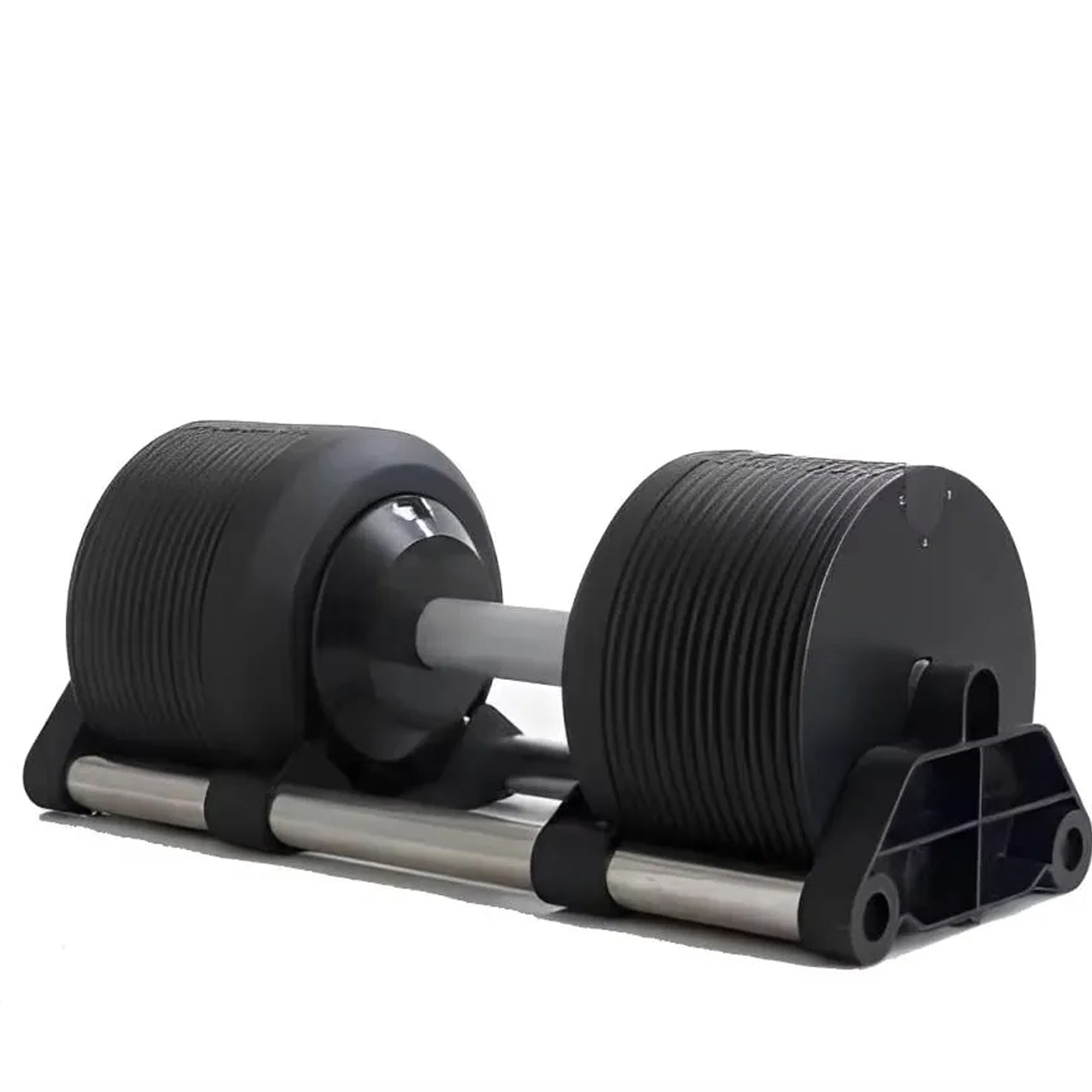 Round Adjustable Dumbbells with Steel Dial – 24/32/40/45 kg Pair, Anti‑Slip Handle for Strength Training in Home Gym