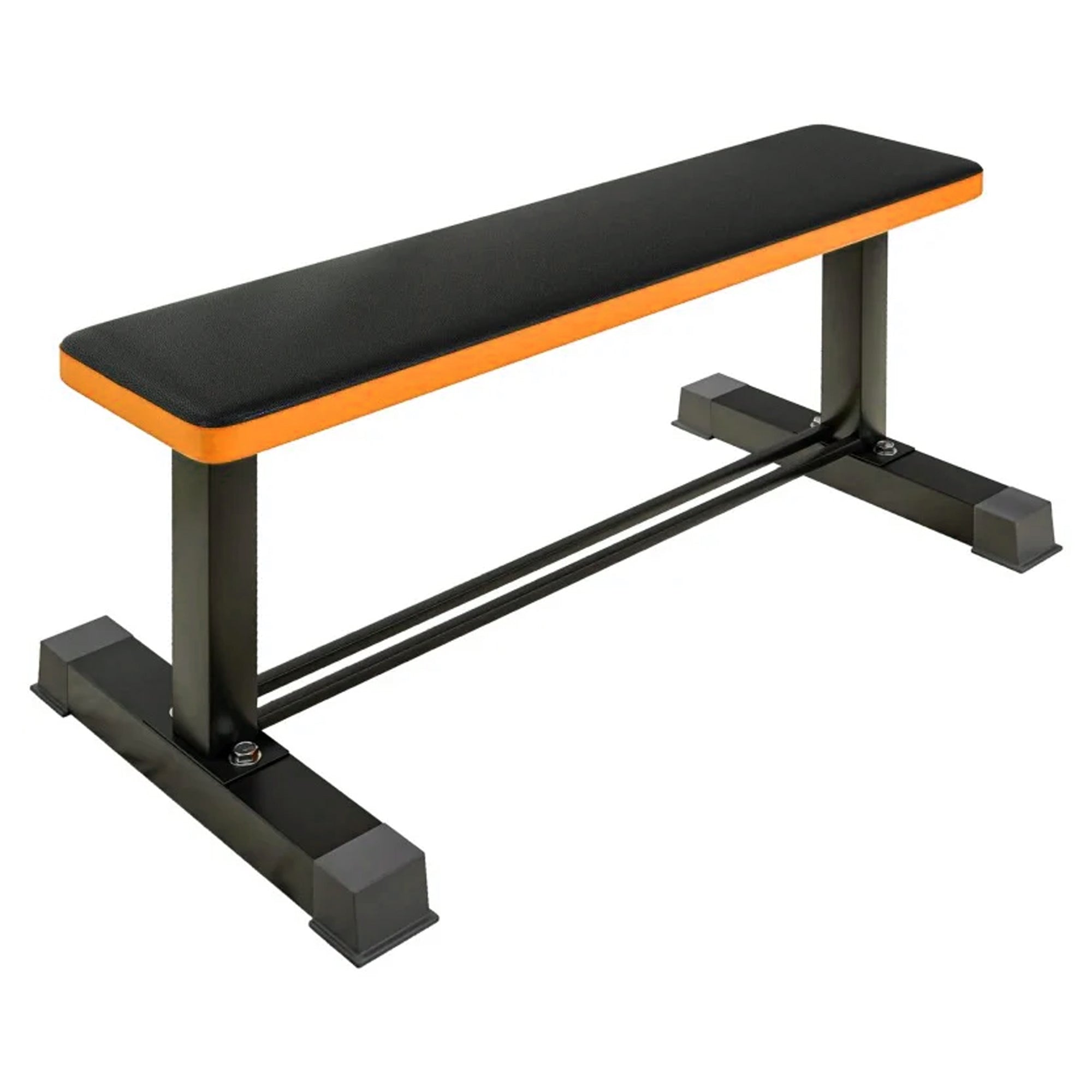 Premium Flat Workout Bench with Dumbbell Rack – Heavy-Duty Strength Training for Home Gym & Fitness Studio