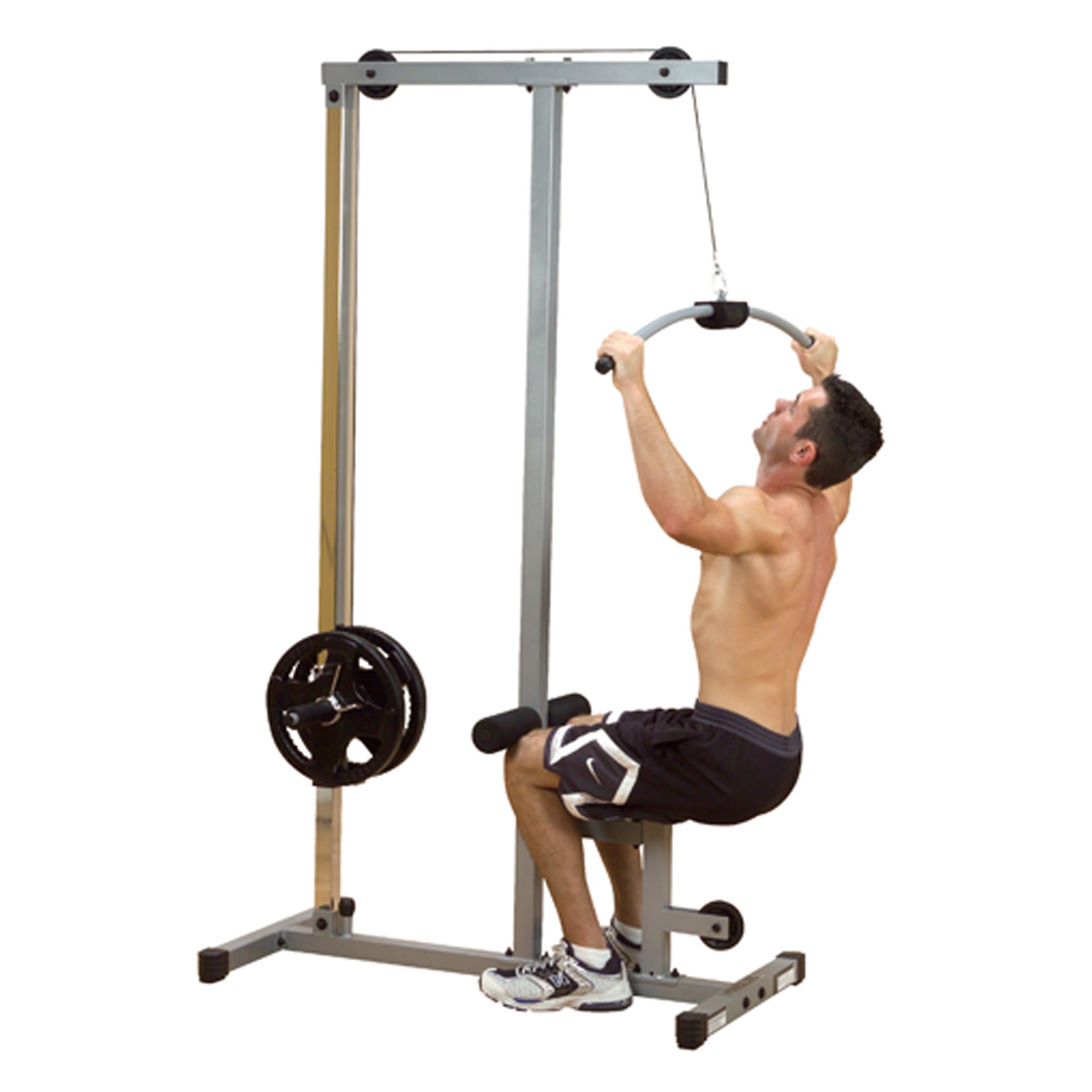 Lat Pulldown Machine & Cable Station – Heavy‑Duty Steel Frame, High‑Low Pulley, Adjustable Seat – Home Gym Strength Training