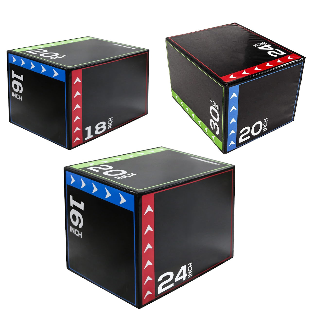 Soft Plyometric Jump Box – 3-in-1 Non-Slip Plyo Box for Home Gym, Strength & Jump Training | Available Individually or as a Full Set