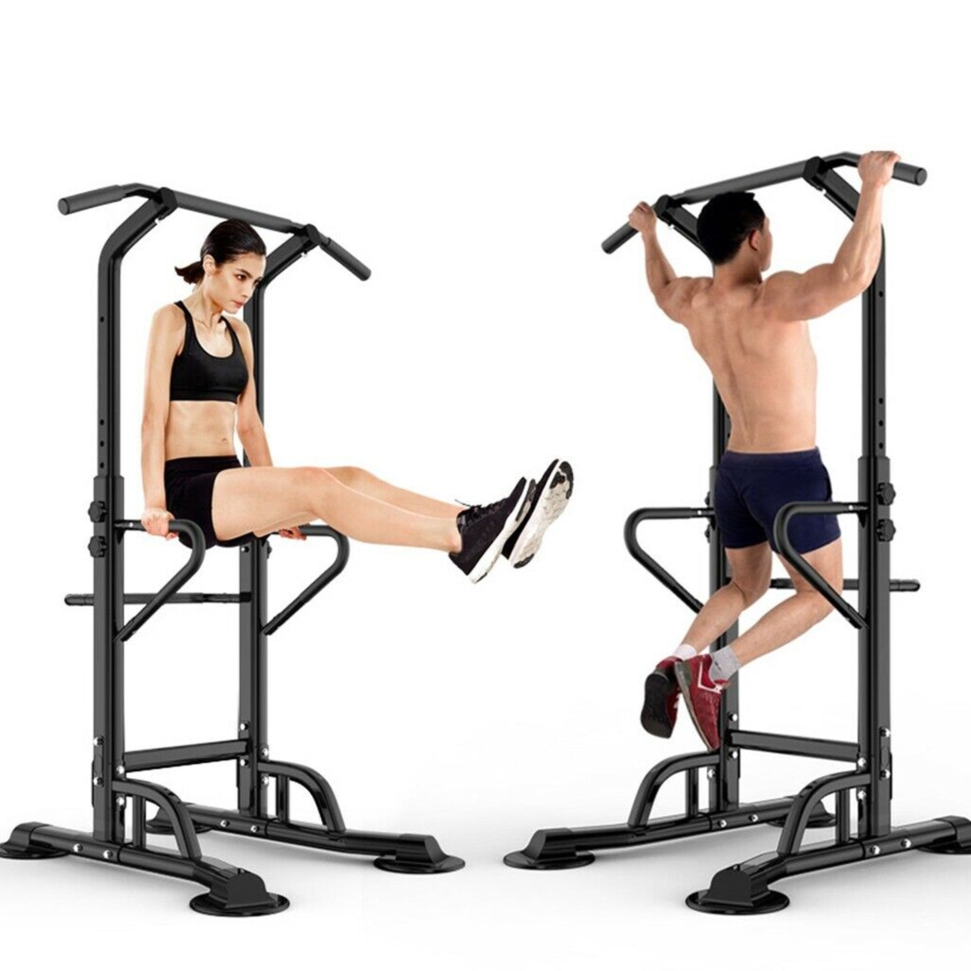 Multi-Functional Pull-Up & Dip Station – Heavy-Duty Steel Power Tower for Strength Training, Full-Body Workouts – Ideal for Home Gyms & Personal Studios