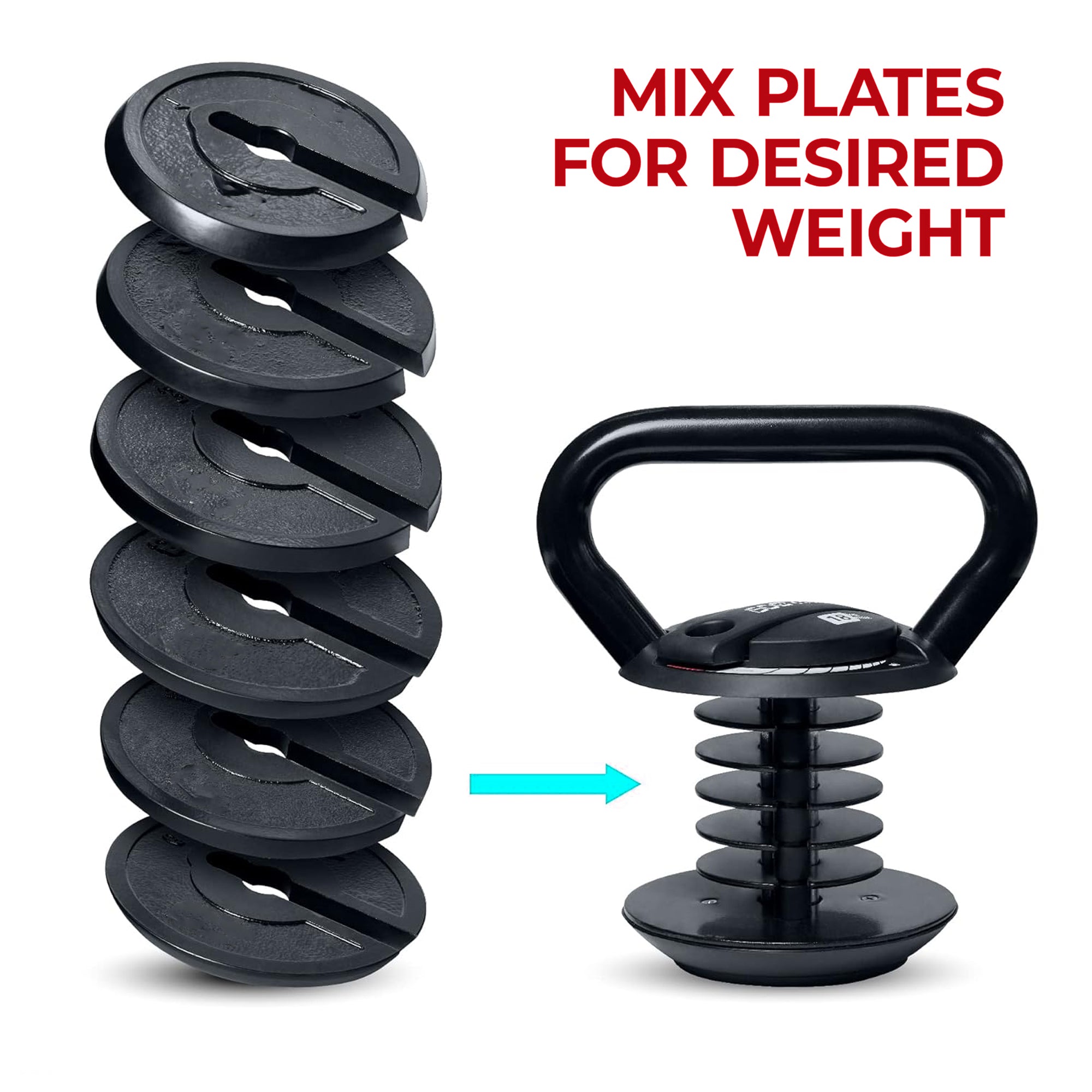 Adjustable Kettlebell 18 kg Weight Set – Quick‑Lock Design for Strength & Endurance, Ideal Home Gym Fitness Equipment