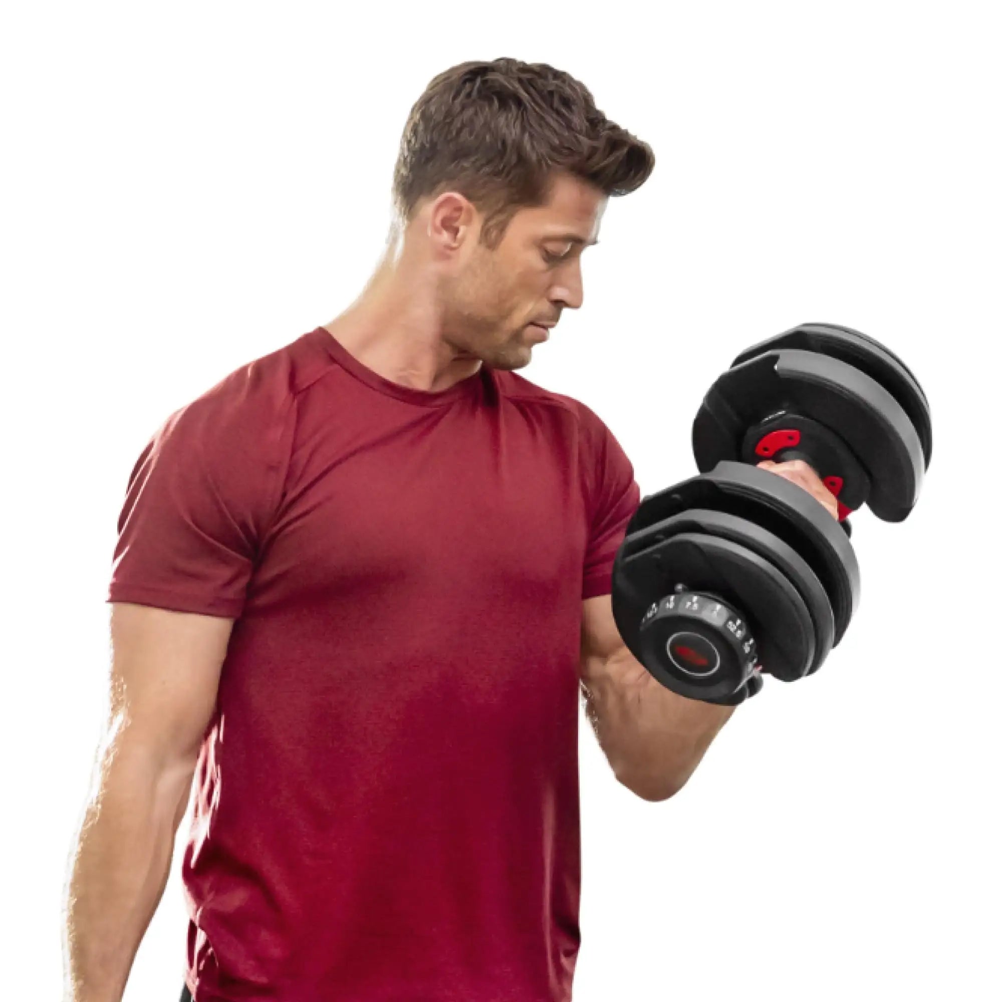 Smart Dial Adjustable Dumbbell 40kg (17-in-1) | Heavy-Duty Home Gym Weight | Space-Saving Strength Training | Optional Bench & Rack | For Men & Women