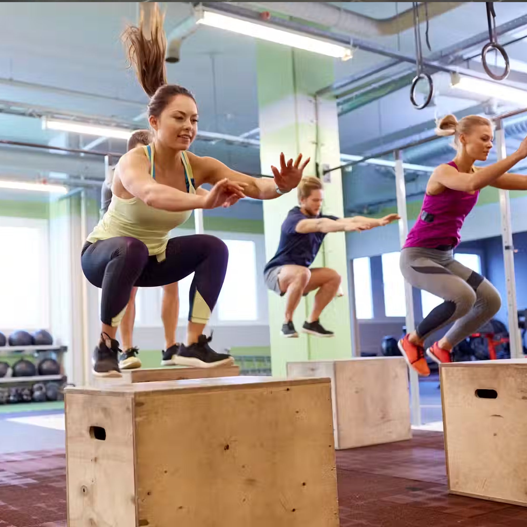 Adjustable 3-in-1 Plyometric Jump Box – Heavy-Duty Wood Build, Multi-Level Heights (12/14/16″) – Non-Slip Top & Side Handles for Strength, HIIT & Agility – Compact Home Gym Must-Have