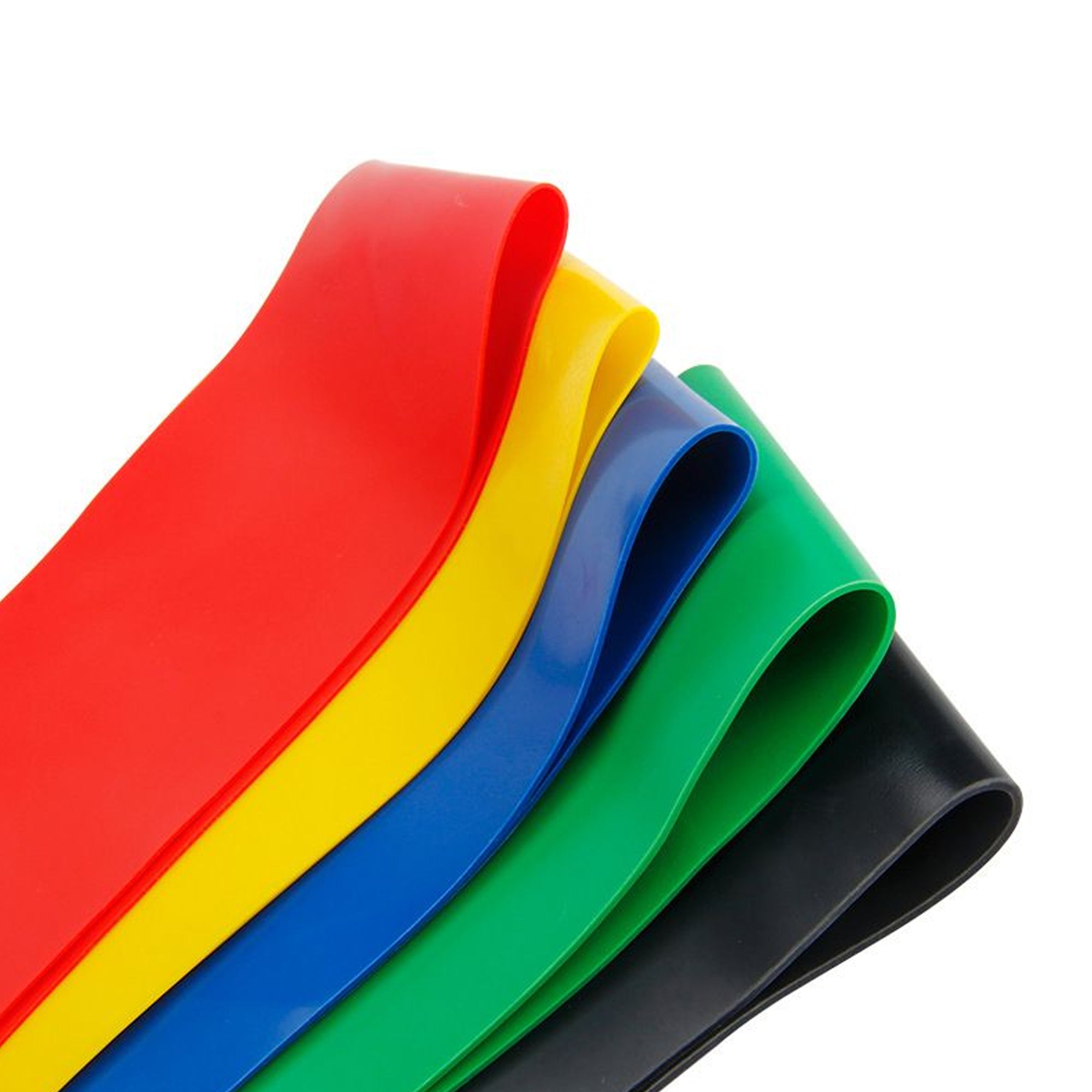 Resistance Band Light Set – 5‑Level Fitness Loop Bands, Premium Latex with Sturdy Fabric, Ideal for Home Workouts, Yoga & Strength Training, Compact & Portable