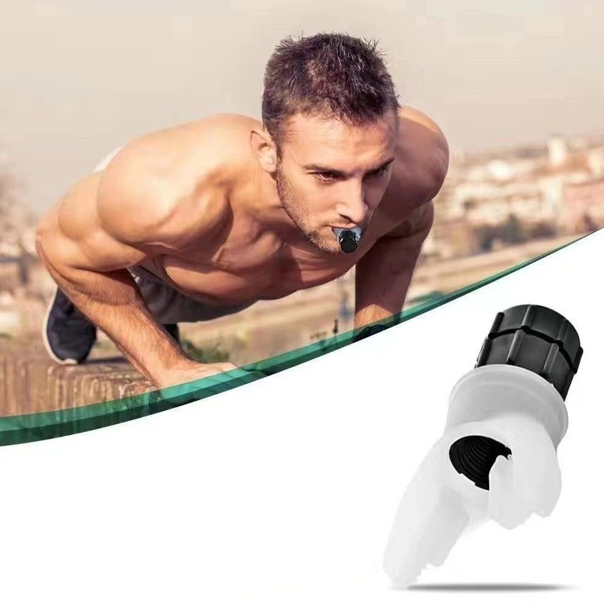 Breath Trainer Lung Exerciser – Medical‑Grade Silicone, Adjustable Resistance, Portable Respiratory Trainer for Home Recovery & Fitness