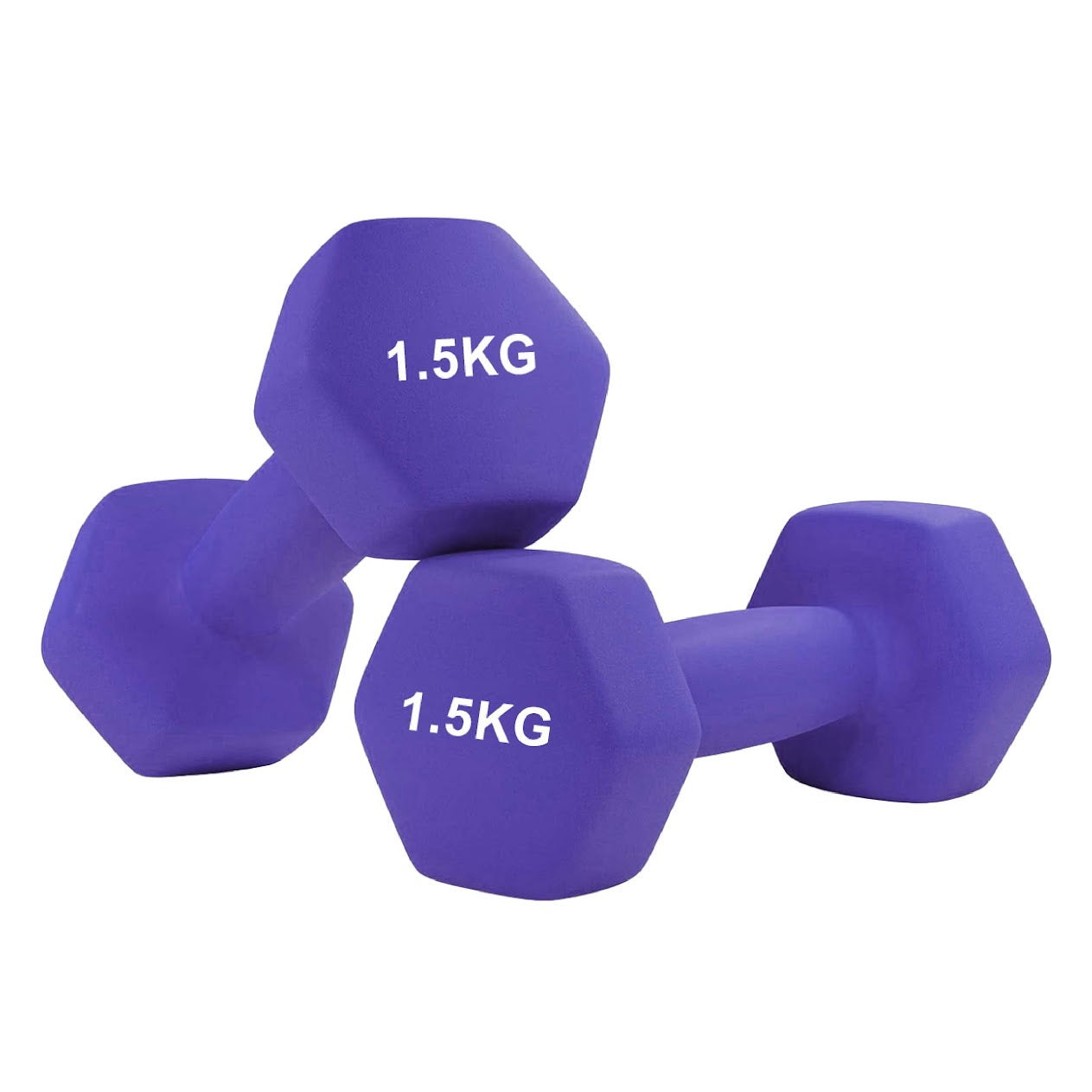 Anti‑Roll Neoprene Hex Dumbbells – Non‑Slip Coating, Comfortable Grip, Anti‑Scratch Finish for Home Gym Workouts & Strength Training
