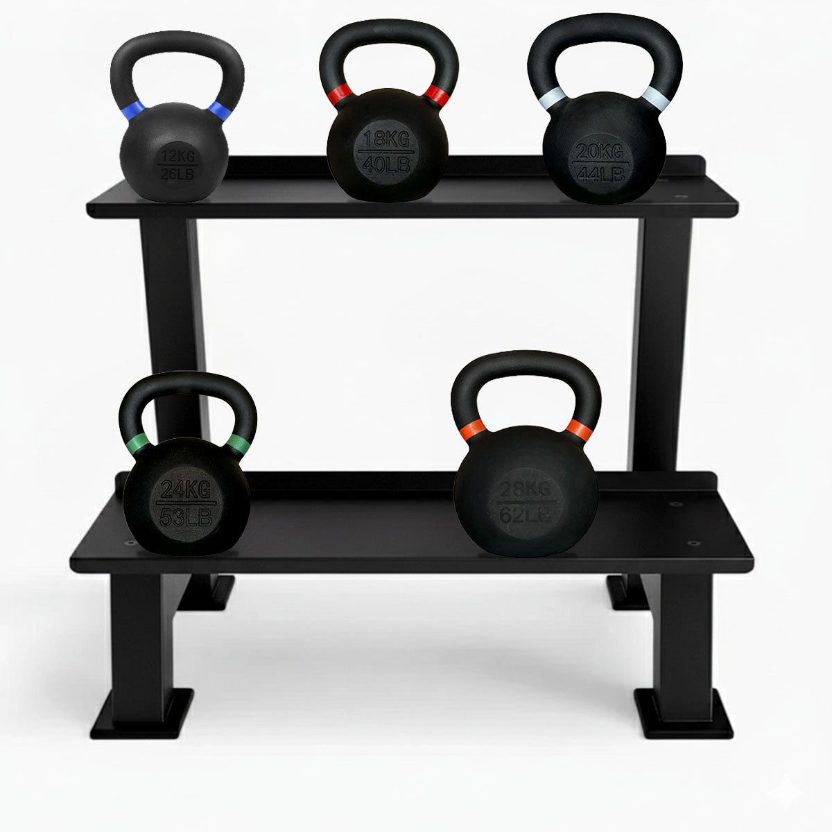 Commercial Kettlebell Storage Rack – Heavy-Duty Steel Organizer