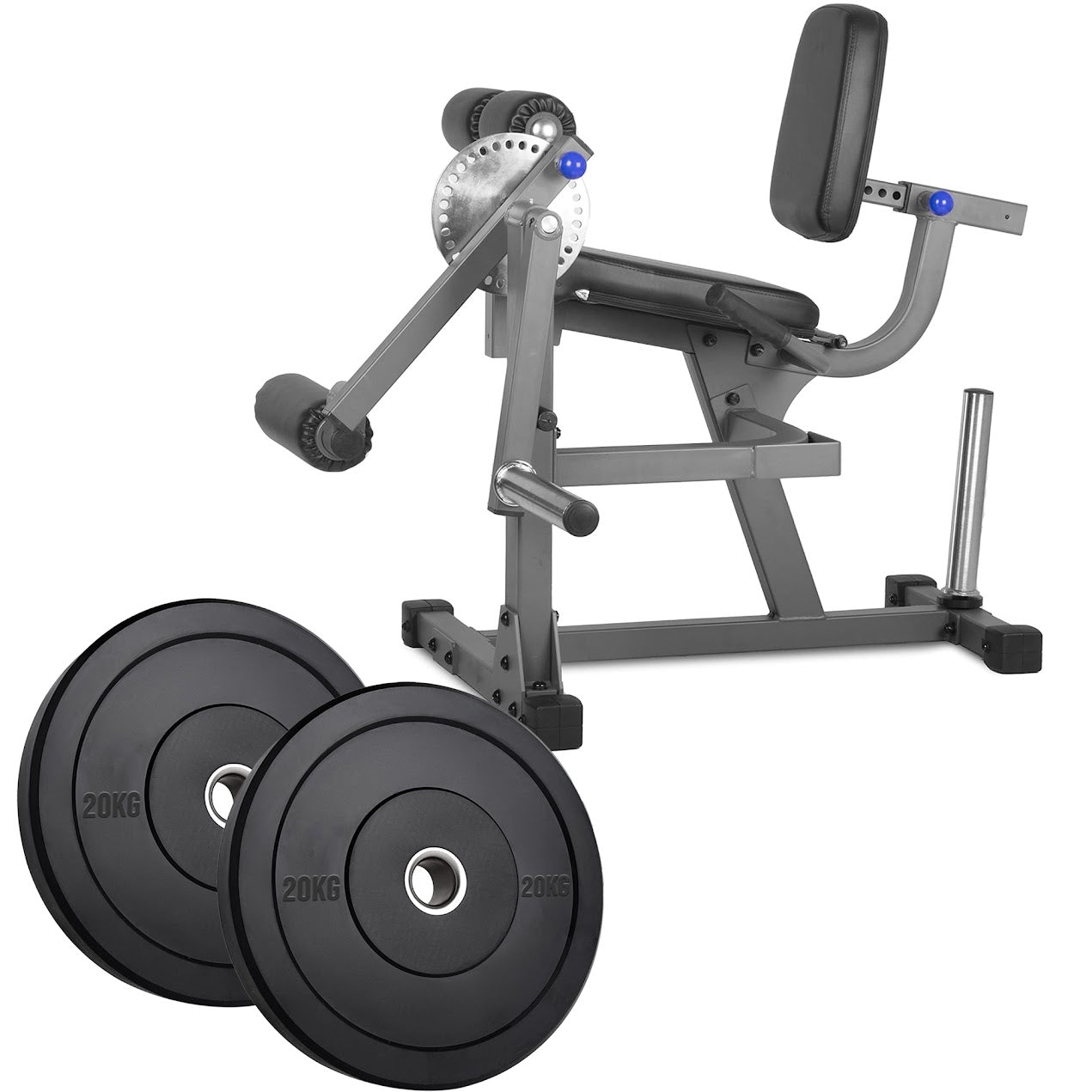 Heavy‑Duty Seated Leg Extension & Steel Curl Machine – Adjustable Seat & Range (Optional Weight Set), Quad & Hamstring Strength Trainer for Home Gyms