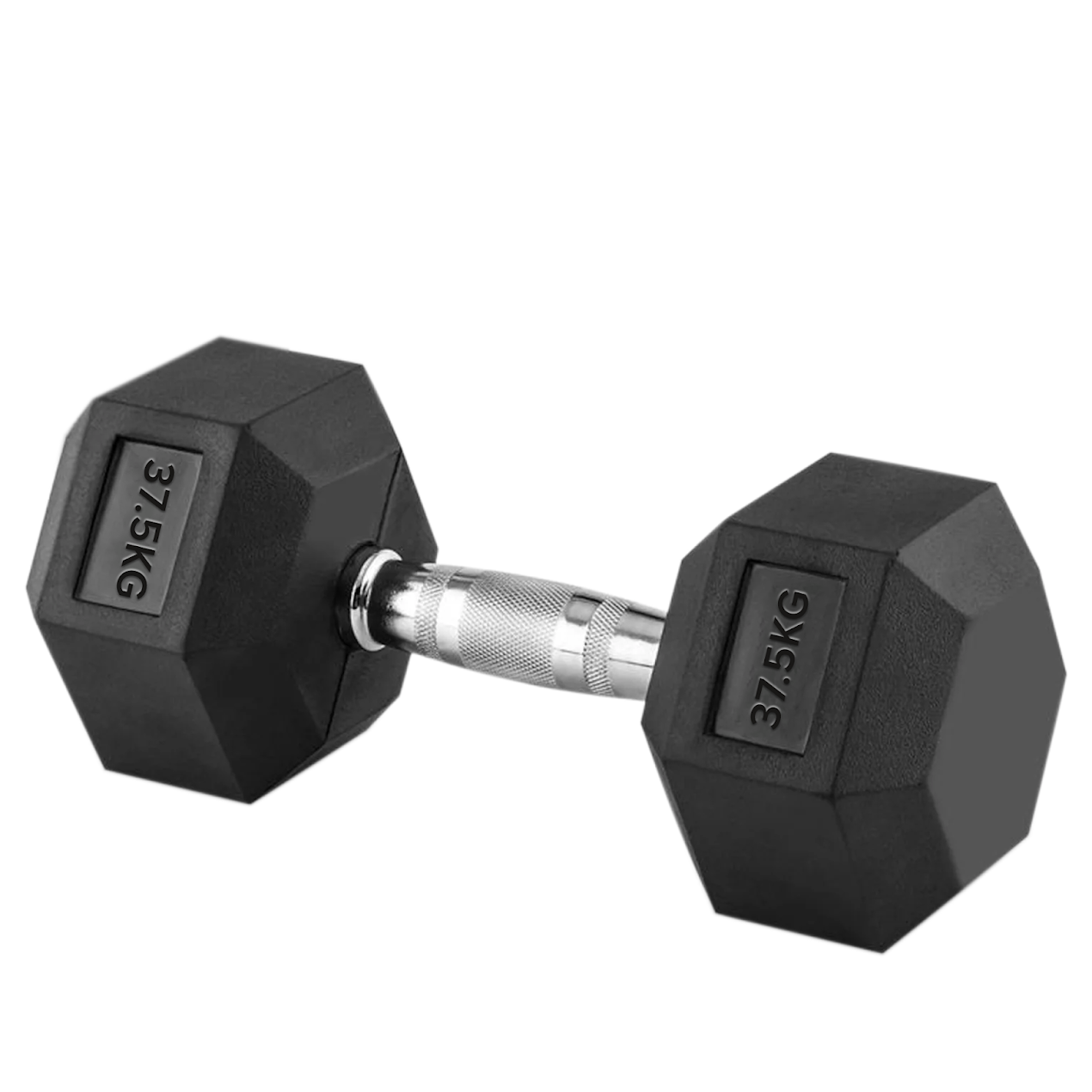 Hex Dumbbells 2.5kg–60kg Full Set or Pairs – Rubber-Coated Weights with Anti-Roll Design & Knurled Steel Handles – For Home Gym or Studio Strength Training