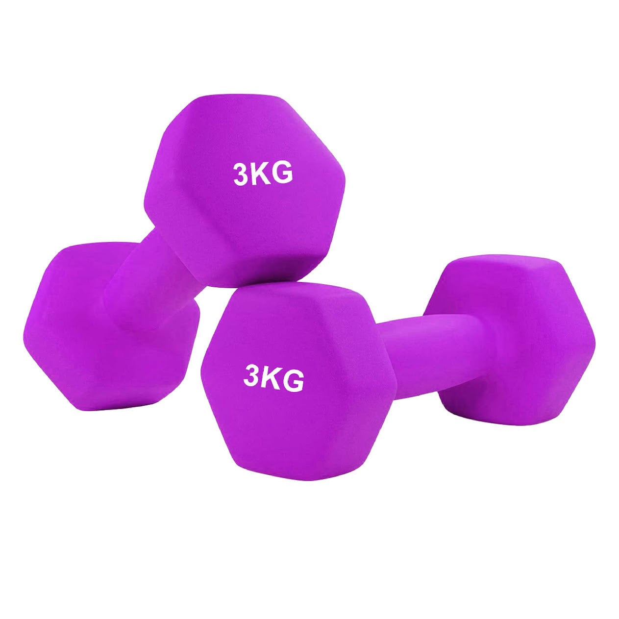 Anti‑Roll Neoprene Hex Dumbbells – Non‑Slip Coating, Comfortable Grip, Anti‑Scratch Finish for Home Gym Workouts & Strength Training