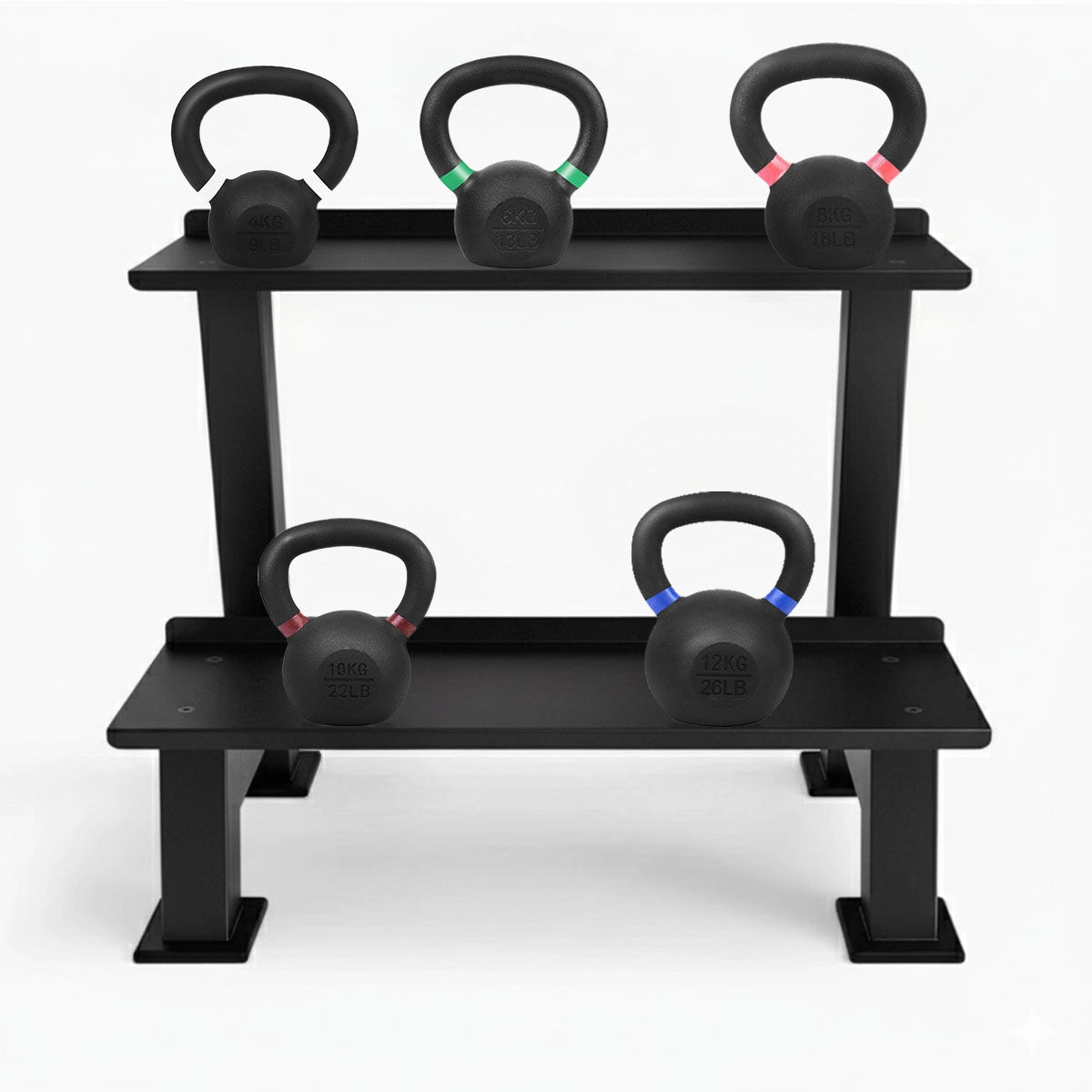 Commercial Kettlebell Storage Rack – Heavy-Duty Steel Organizer