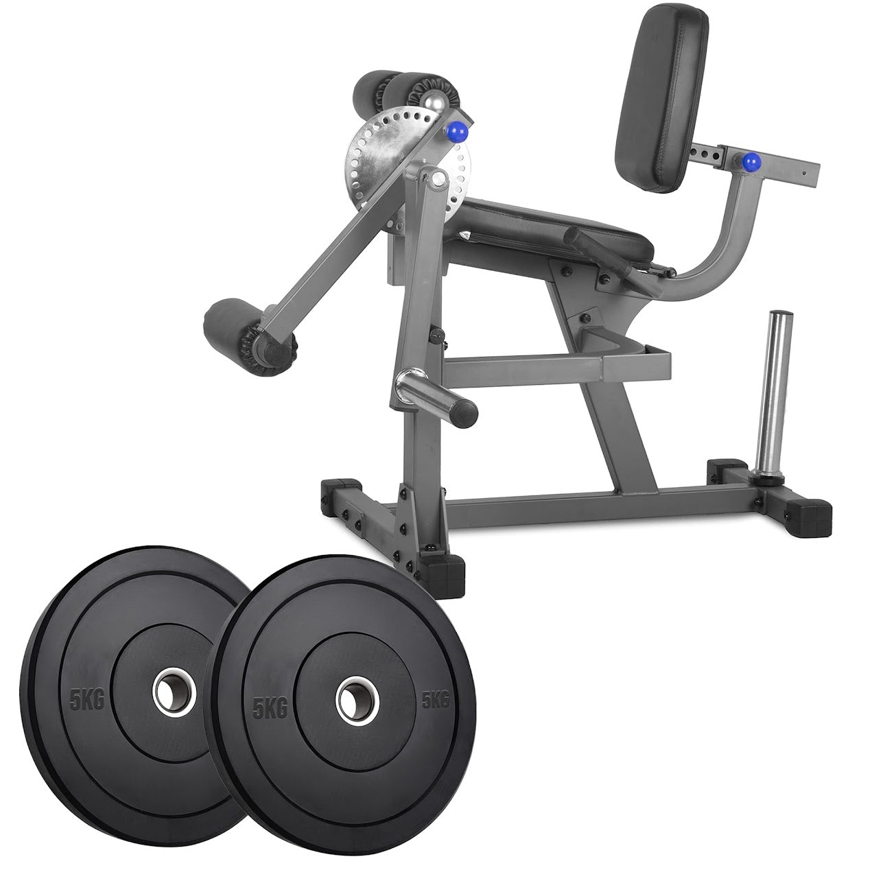 Heavy‑Duty Seated Leg Extension & Steel Curl Machine – Adjustable Seat & Range (Optional Weight Set), Quad & Hamstring Strength Trainer for Home Gyms