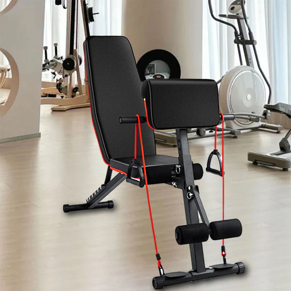 Adjustable Foldable Weight Bench, 320KG load Capacity – Heavy‑Duty Steel, 7‑Position Incline/Decline, Quick‑Fold Auto‑Lock – High‑Density Foam Strength Training for Home Gym
