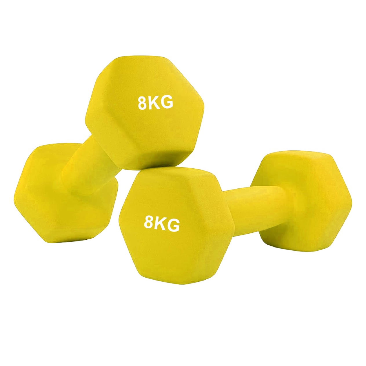 Anti‑Roll Neoprene Hex Dumbbells – Non‑Slip Coating, Comfortable Grip, Anti‑Scratch Finish for Home Gym Workouts & Strength Training